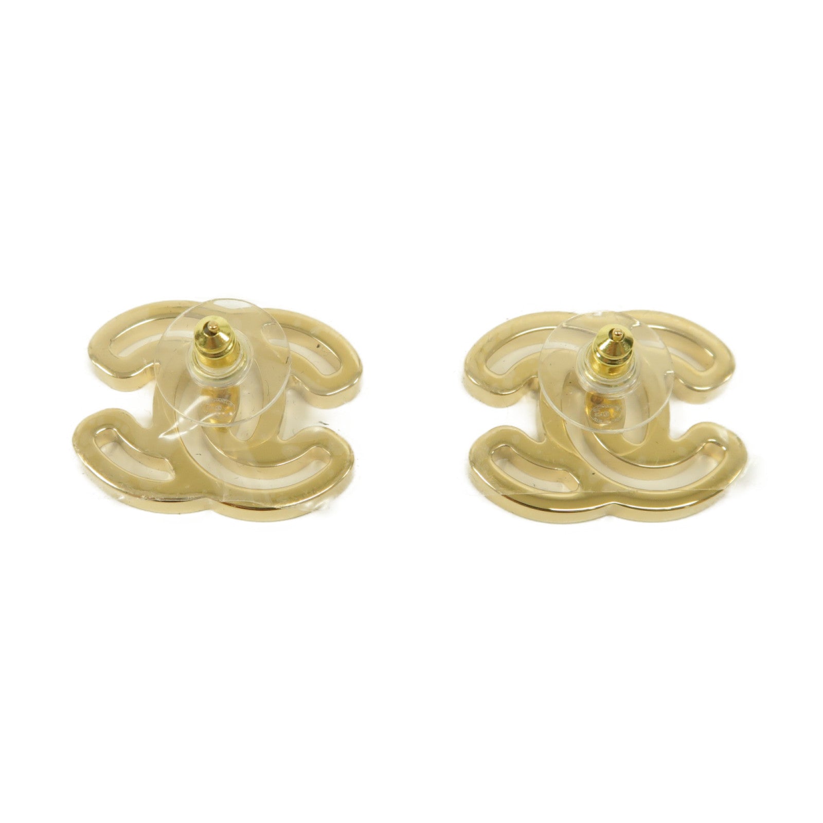 CHANEL 【激減優惠】金屬Earrings耳環黑色/銀色
