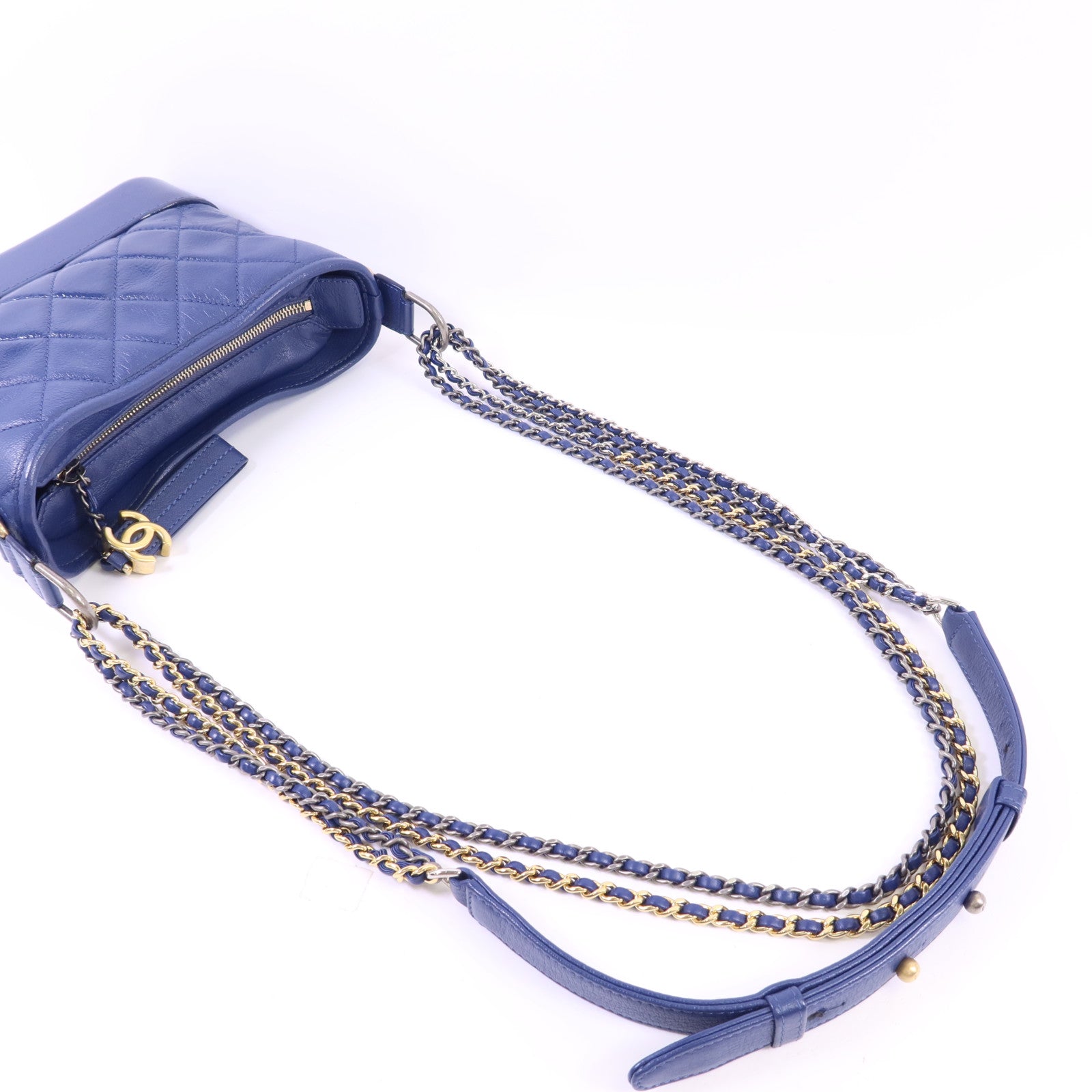 CHANEL 【激減優惠】牛皮皮革Gabrielle Small金扣鏈帶肩背袋