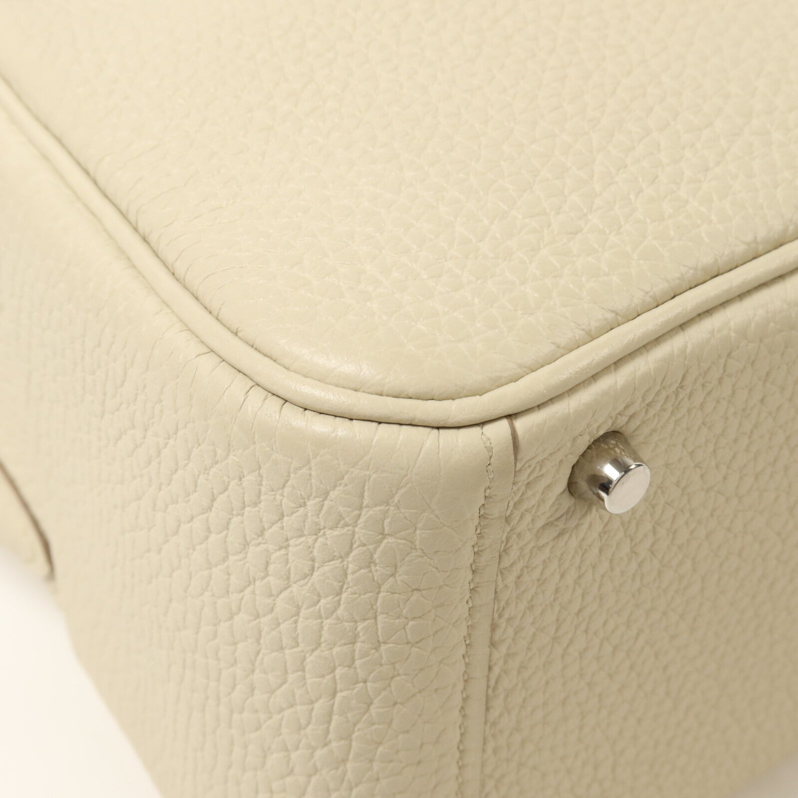 HERMES Clemence皮革Mini Lindy手挽肩背兩用袋Beton