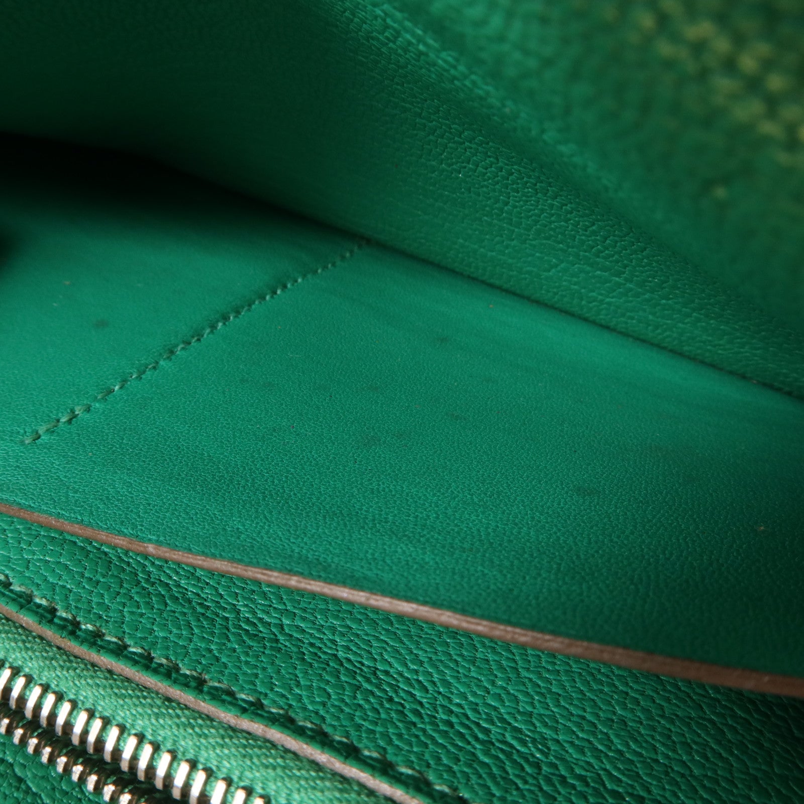 HERMES Chevre皮革Kelly Wallet長錢包Bambou
