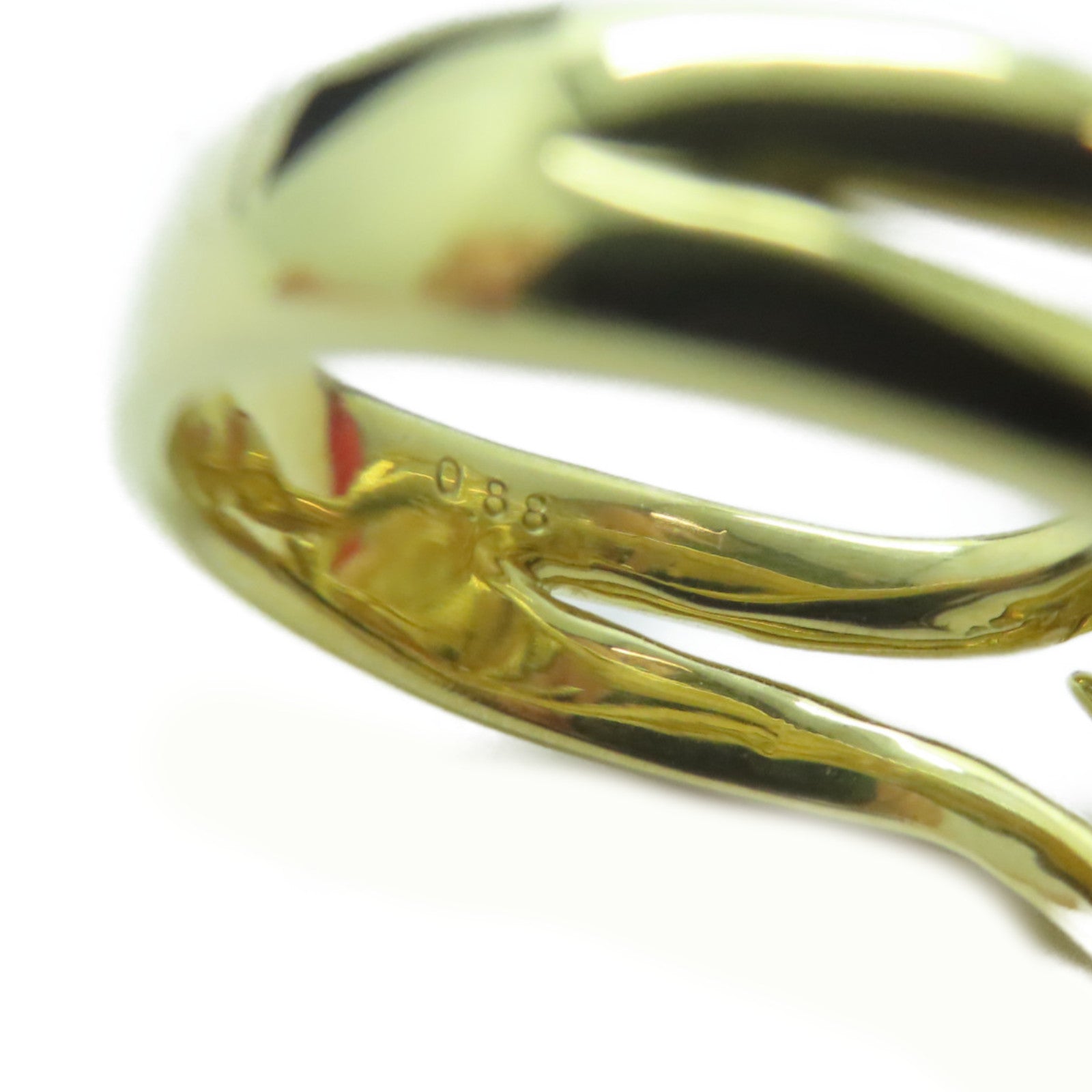 JEWELRY 18K黃金Pearl Ring珍珠13.1mm/0.88ct鑽石戒指US#8.75