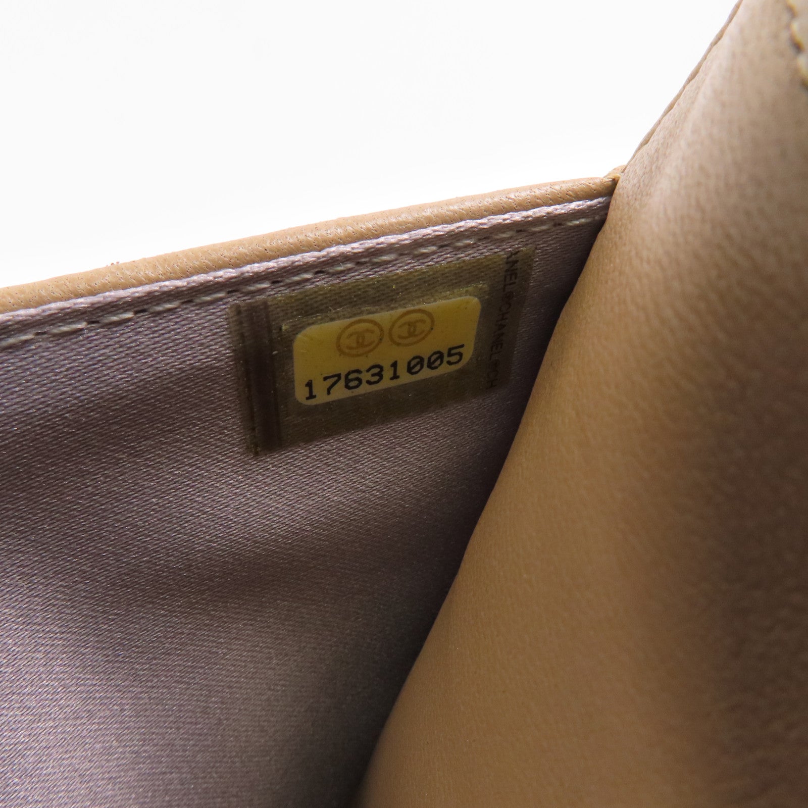 CHANEL 羊皮皮革WOC 19cm銀扣鏈帶肩背袋