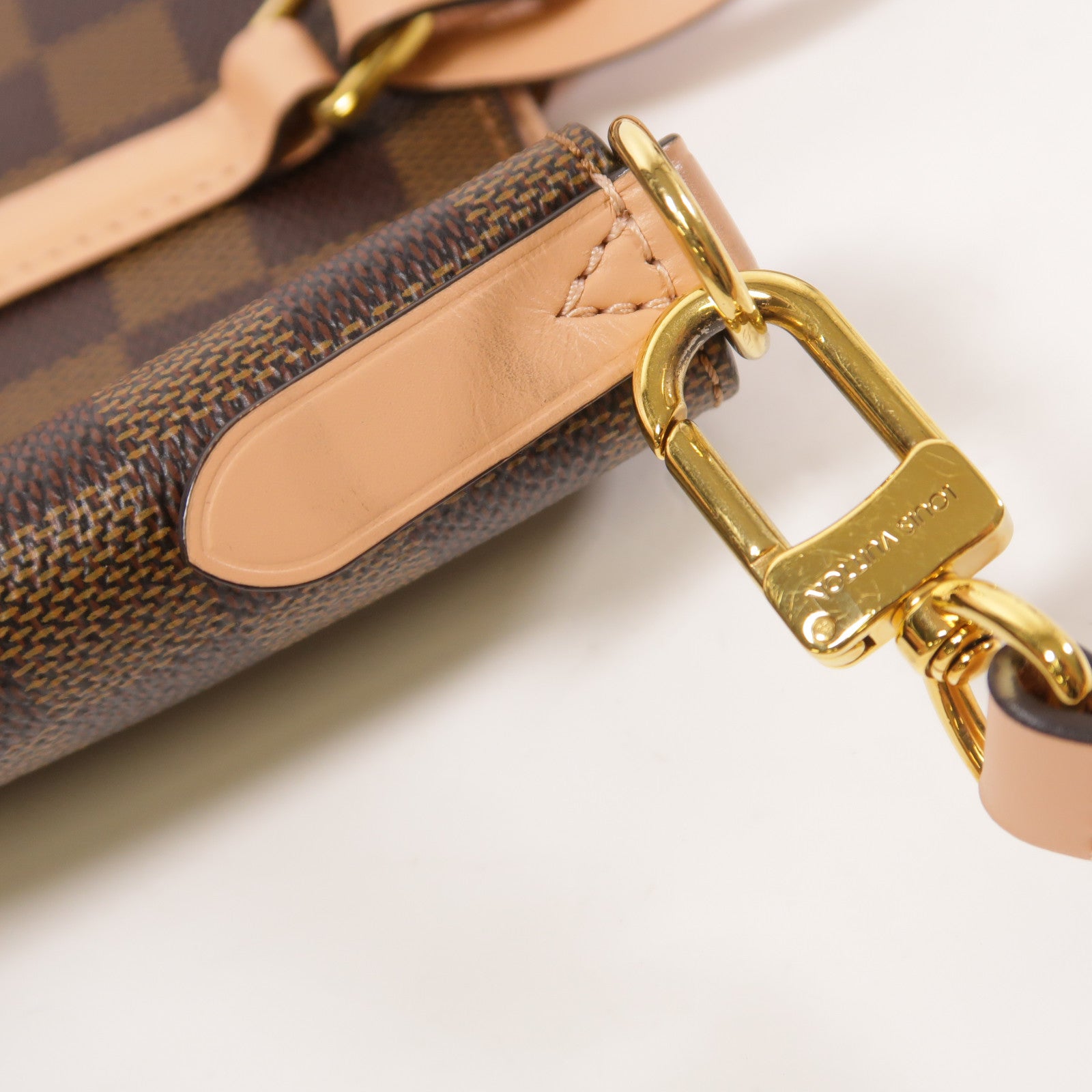 LOUIS VUITTON Damier Belmont NV PM金扣手挽肩背兩用袋