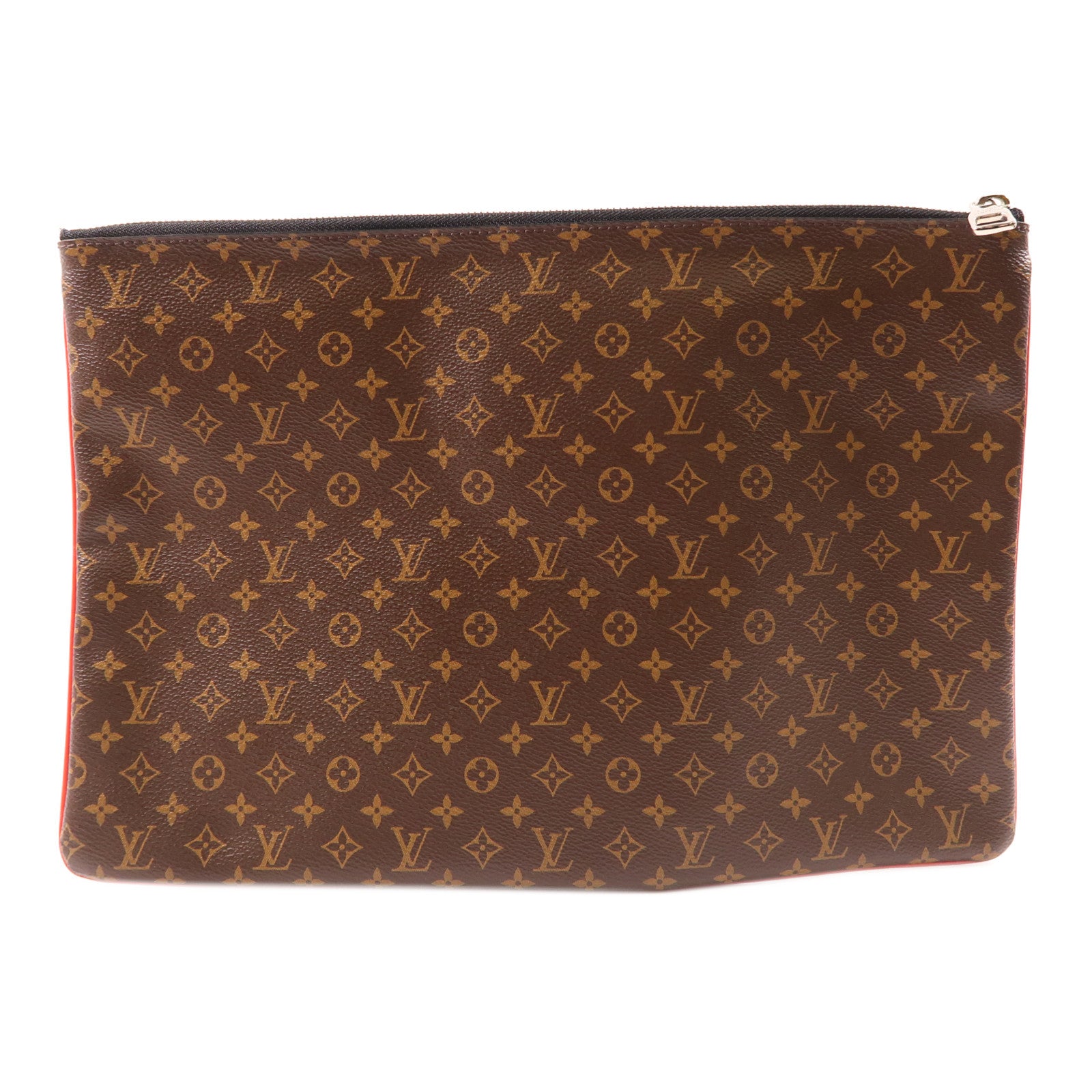 LOUIS VUITTON LV GHW Patchwork Pochette A4 Clutch Bag M69690 Monogram Brown