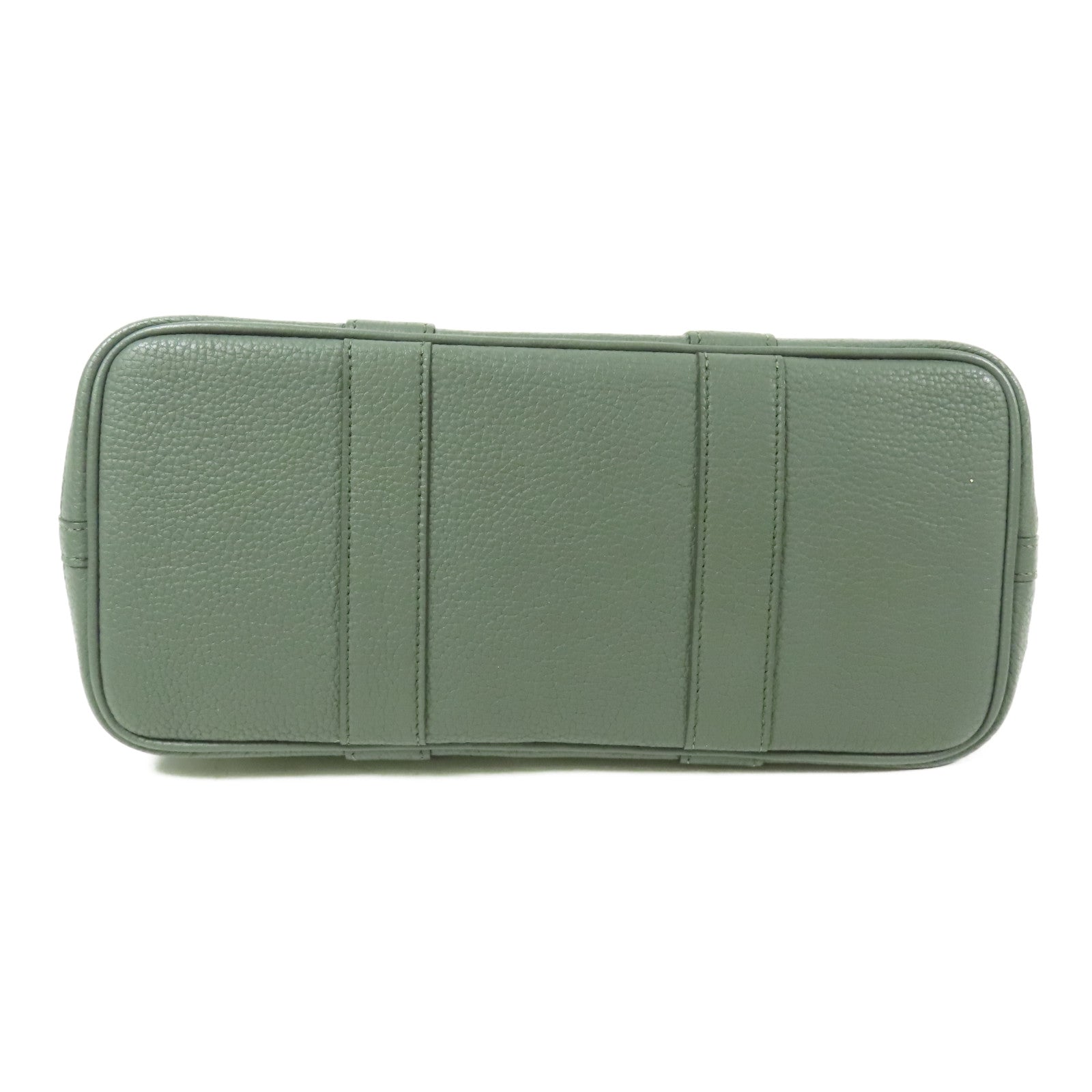 HERMES Negonda皮革Garden Party TPM銀扣手挽袋Vert Amande