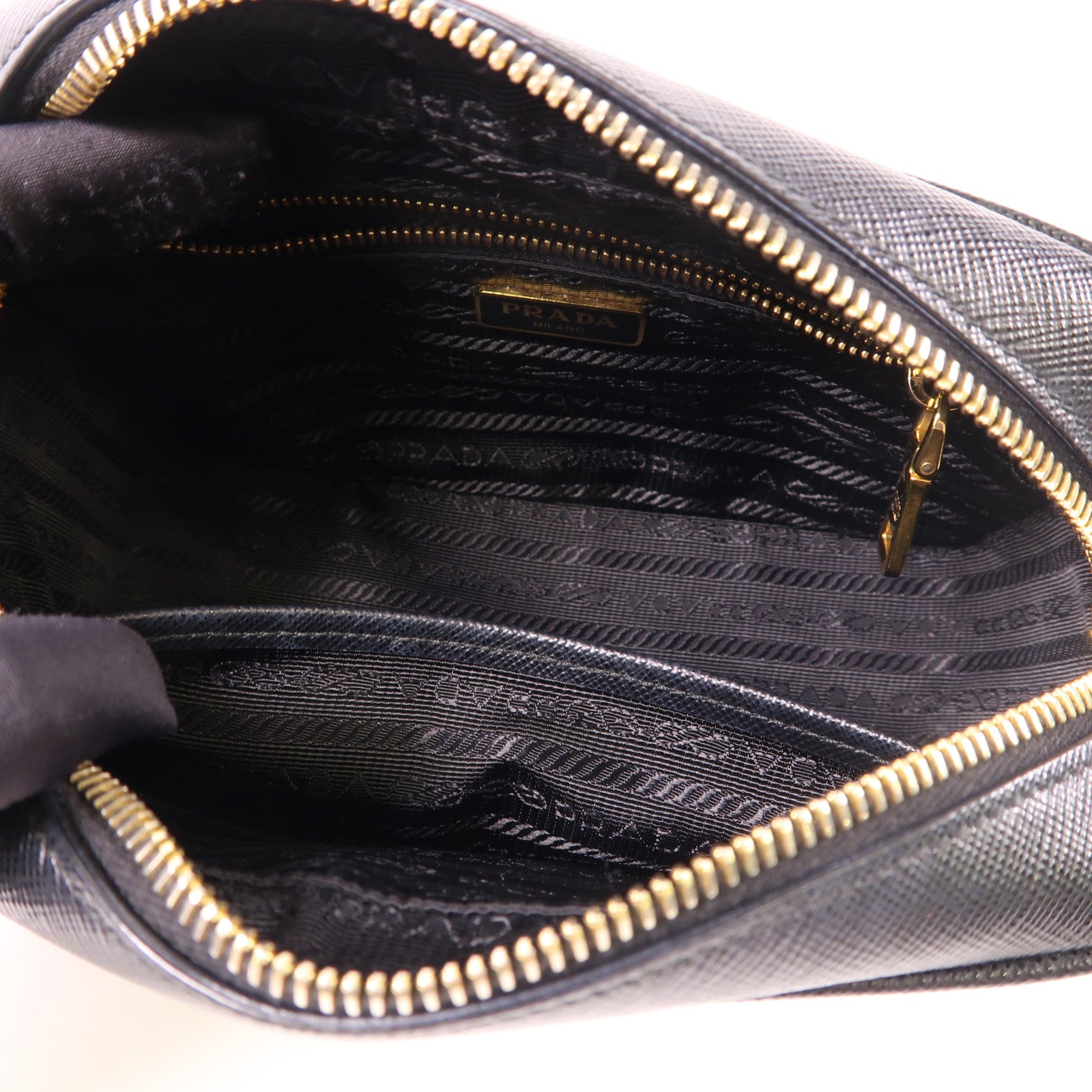 PRADA Saffiano皮革Shoulder Bag金扣肩背袋
