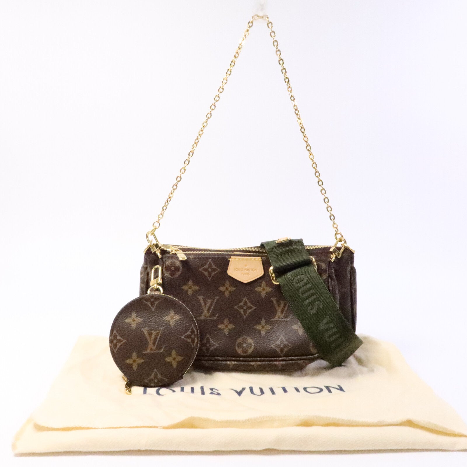 LOUIS VUITTON Monogram Multi Pochette Accessoires金扣肩背袋