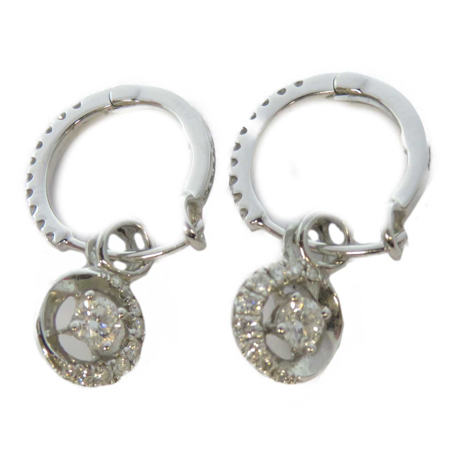 JEWELRY 【激減優惠】18K白金Diamond Ring 0.2ct鑽石/0.24ct鑽石耳環