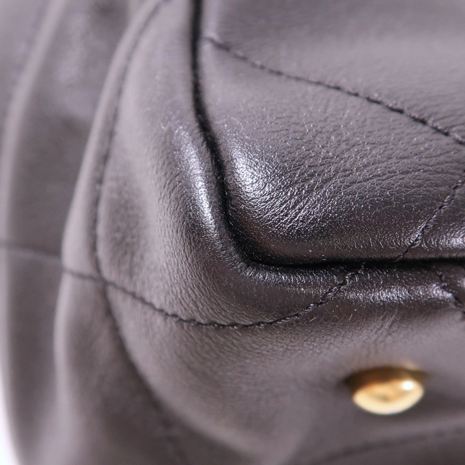 CHANEL 牛皮皮革Tote Bag金扣肩背袋