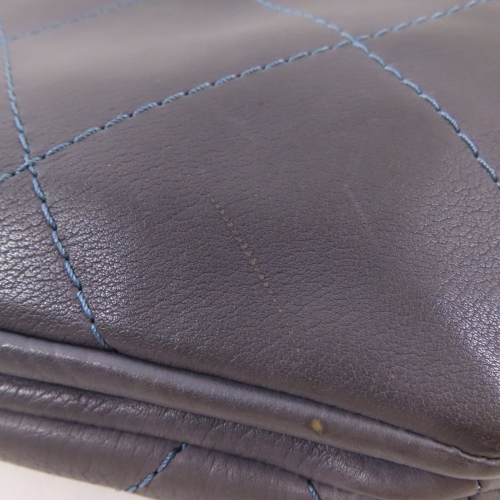 CHANEL 牛皮皮革Chain Shoulder銀扣手挽肩背兩用袋