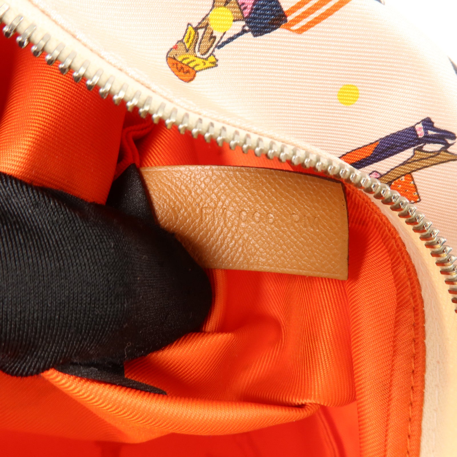 HERMES 絲質Silky Pocket Cosmetic Pouch小袋Geranium/Nata/Gold