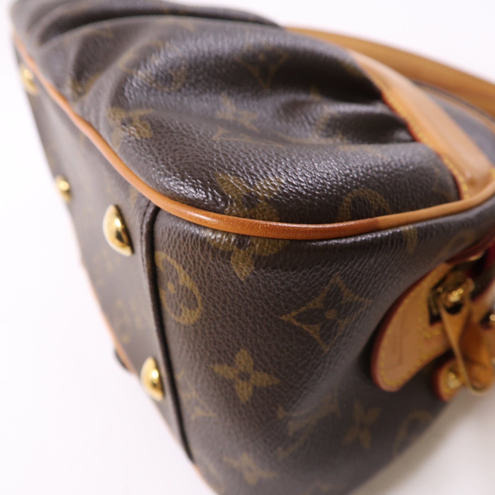 LOUIS VUITTON Monogram Klara金扣肩背袋啡色