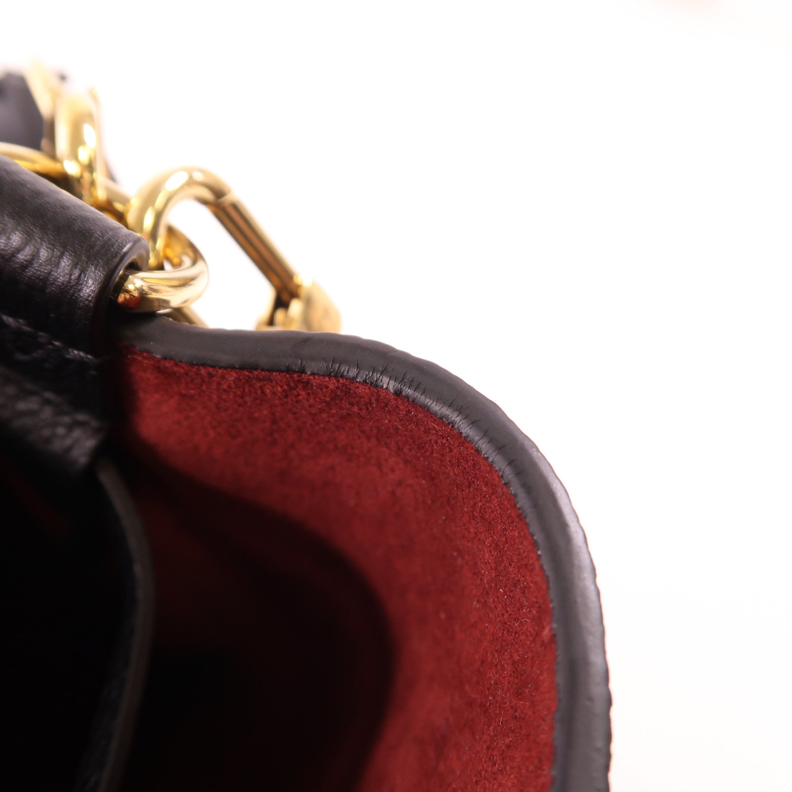 LOUIS VUITTON Monogram Empreinte Bicolor Neo Noe MM金扣手挽肩背兩用袋