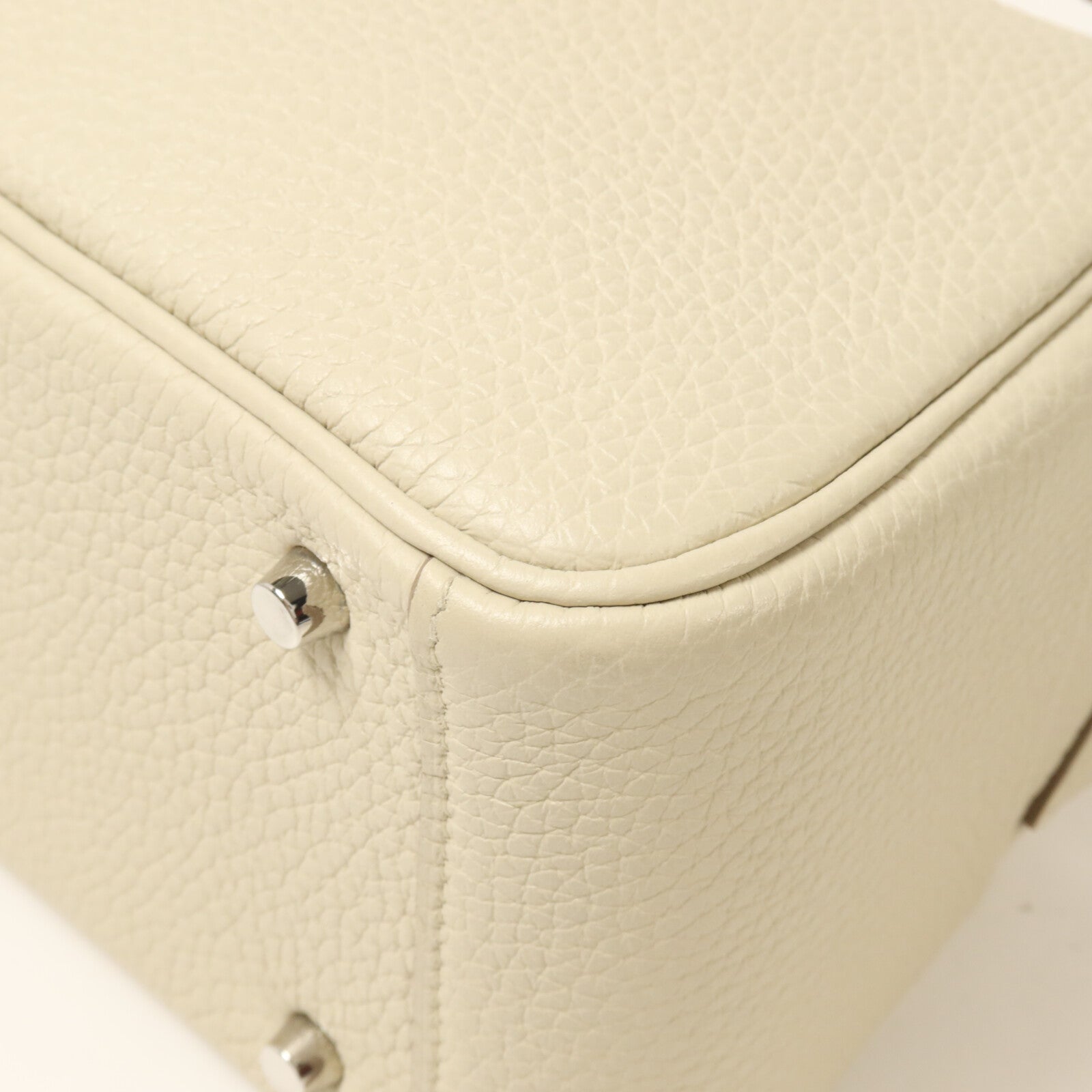 HERMES Clemence皮革Mini Lindy手挽肩背兩用袋Beton