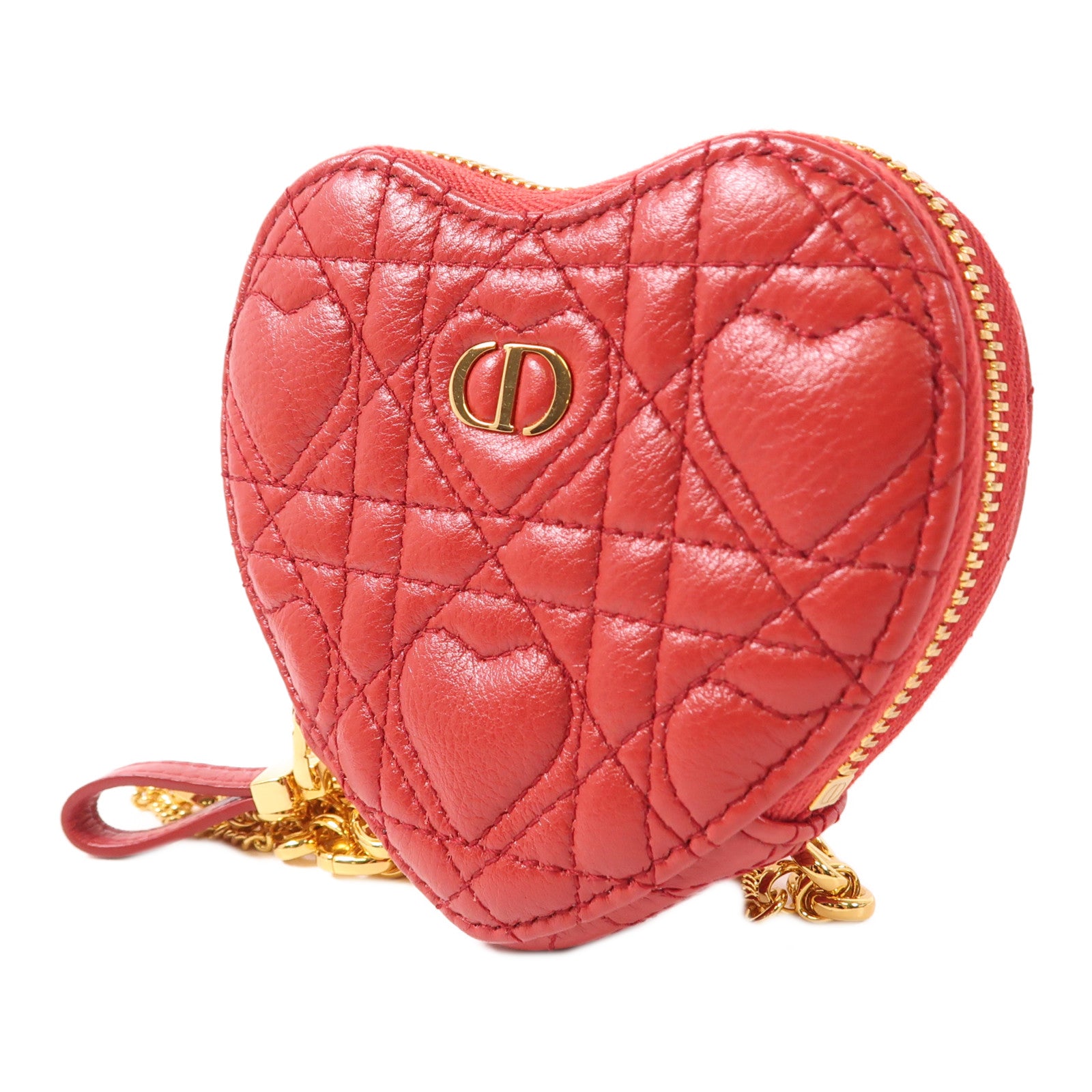 Dior 羊皮皮革Chain Shoulder金扣鏈帶肩背袋