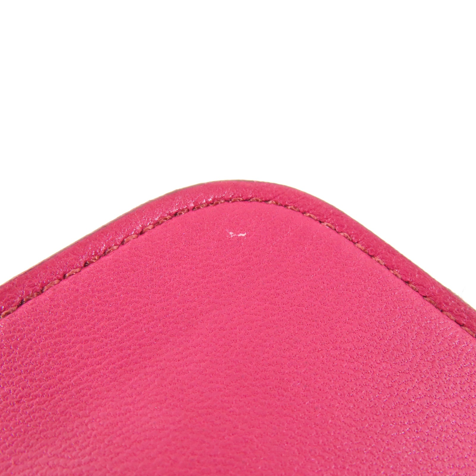 HERMES PHW Dogon GM Long Wallet Clemence Leather B5 Rubis