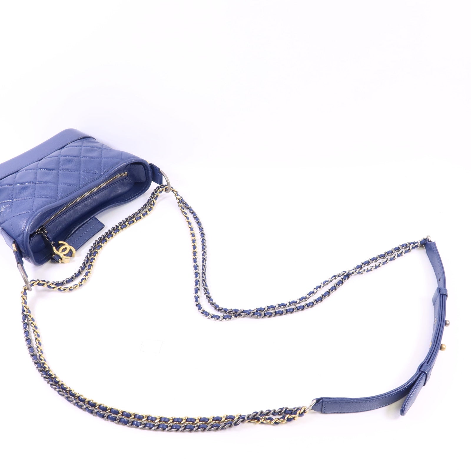 CHANEL 【激減優惠】牛皮皮革Gabrielle Small金扣鏈帶肩背袋