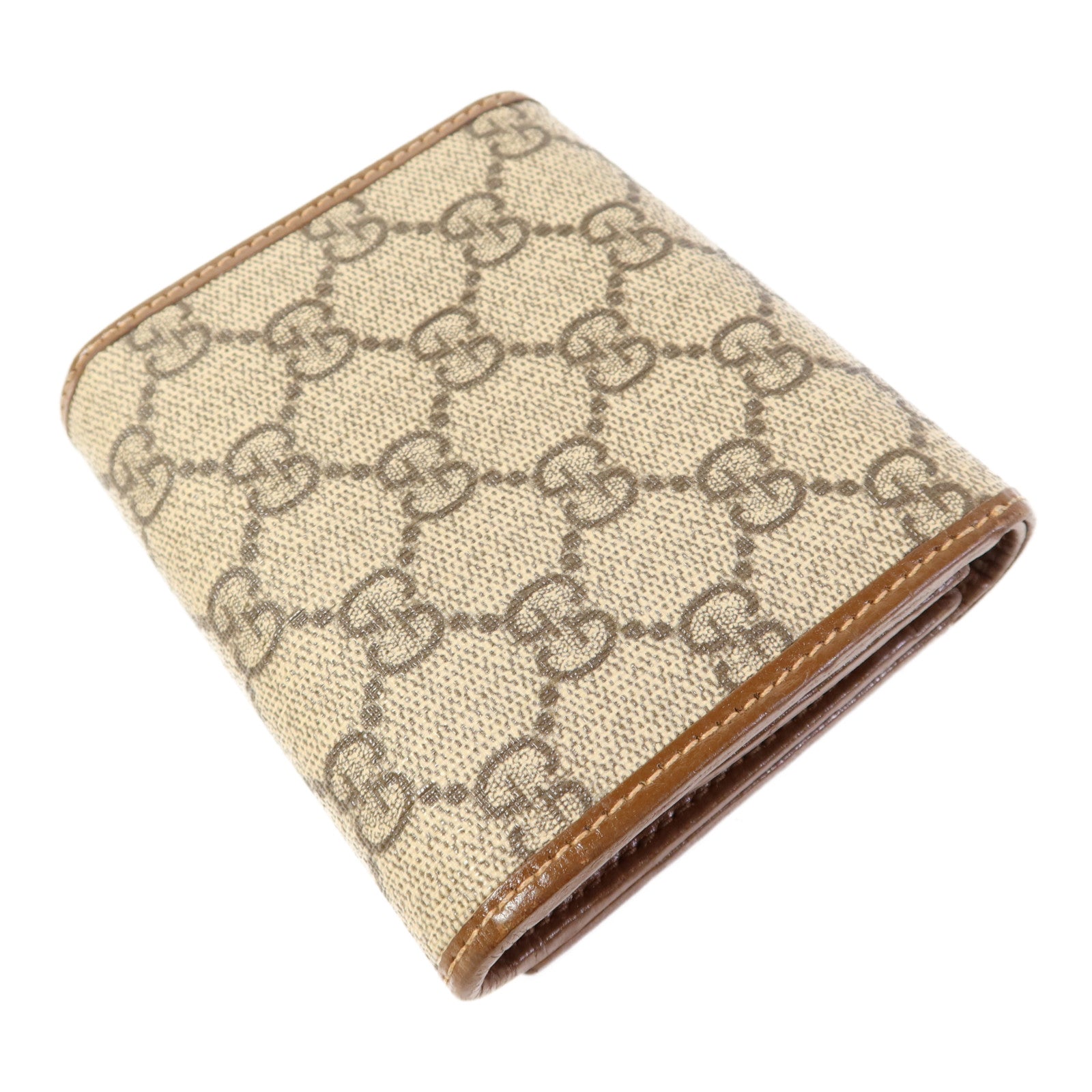 GUCCI 塗層帆布Horsebit 1955金扣錢包