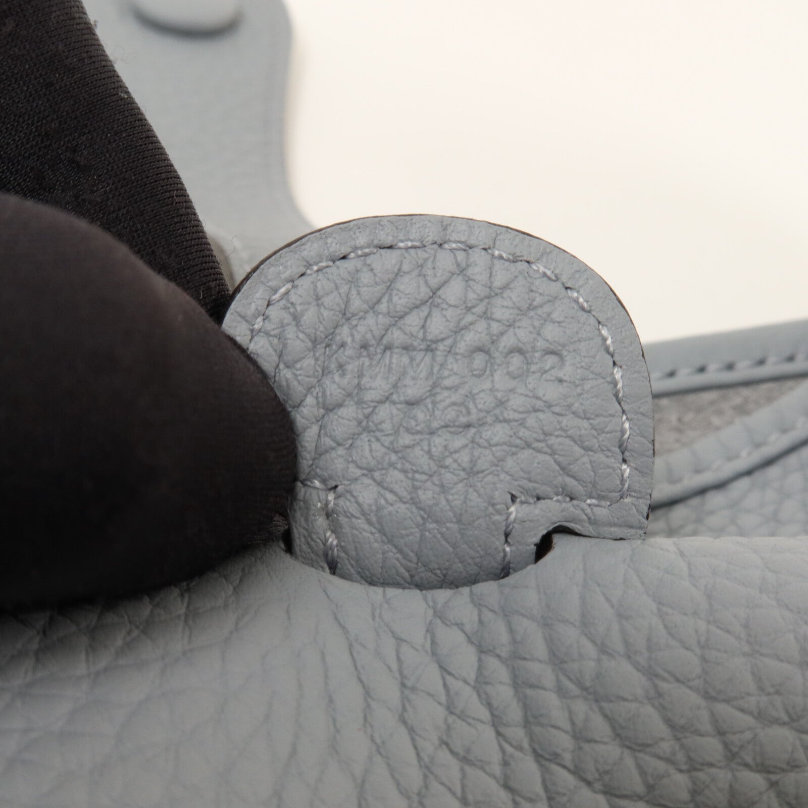 HERMES Clemence皮革Evelyne PM 肩背袋Gris Pantin