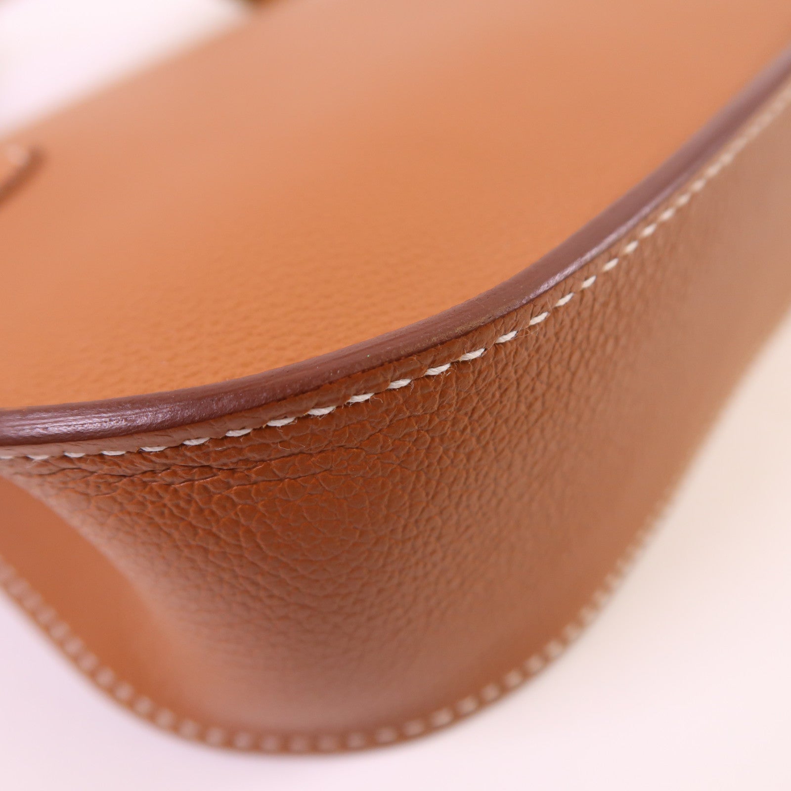 HERMES Evercolor皮革Jypsiere Mini金扣肩背袋Gold
