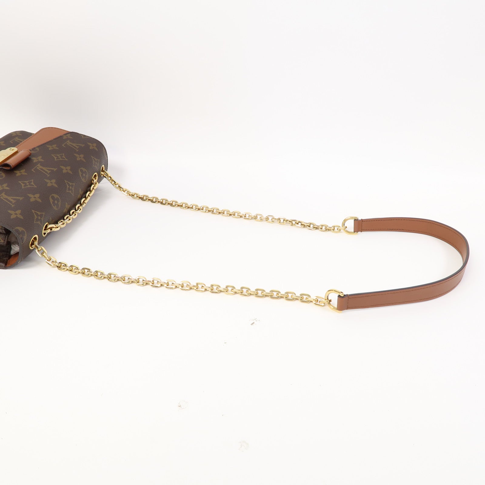 LOUIS VUITTON 【激減優惠】Monogram Marceau金扣鏈帶肩背袋啡色