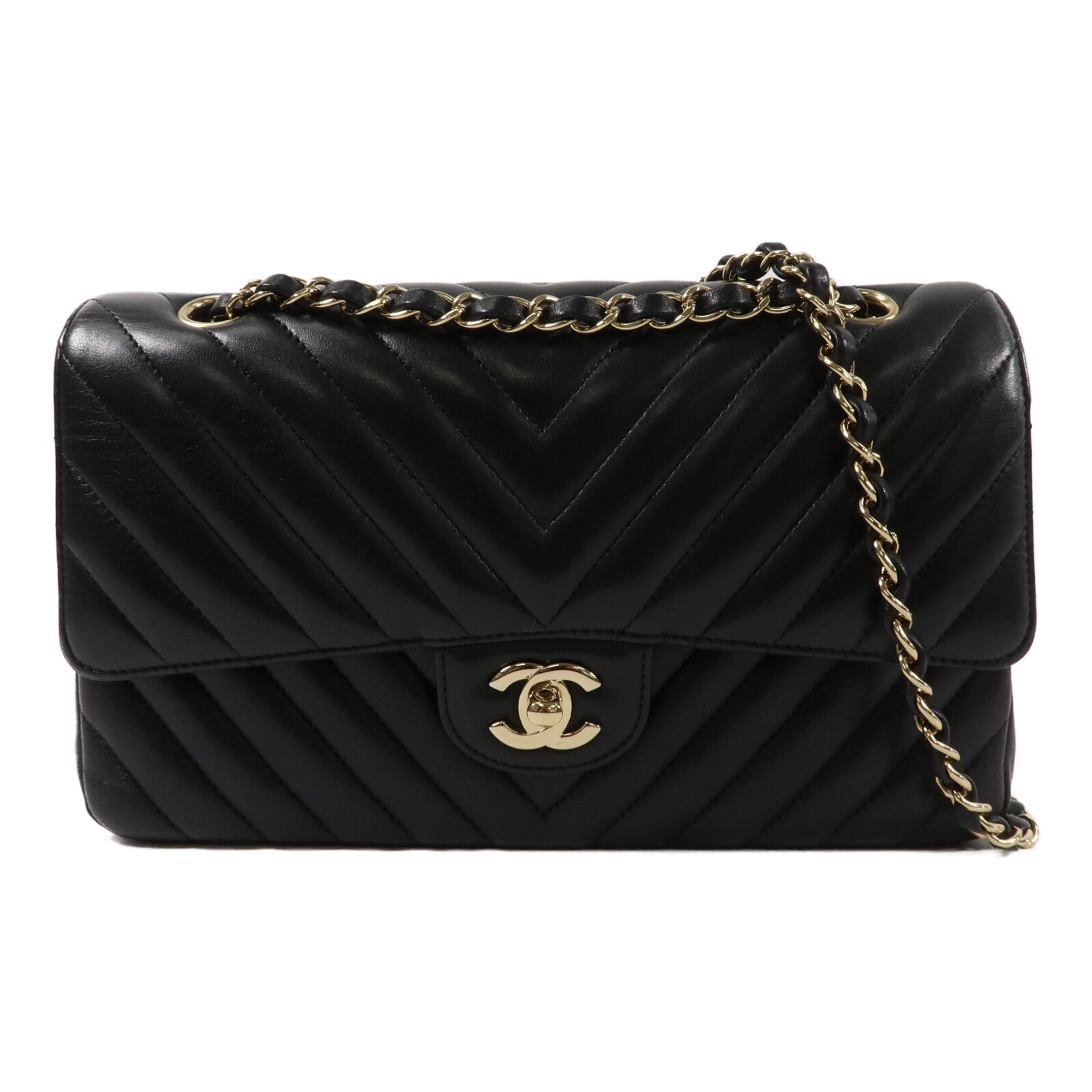 CHANEL 羊皮皮革Classic 25鏈帶肩背袋