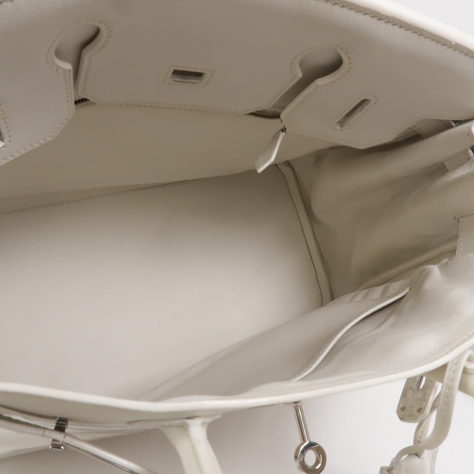 HERMES Swift皮革/Toile帆布Birkin 30手挽袋