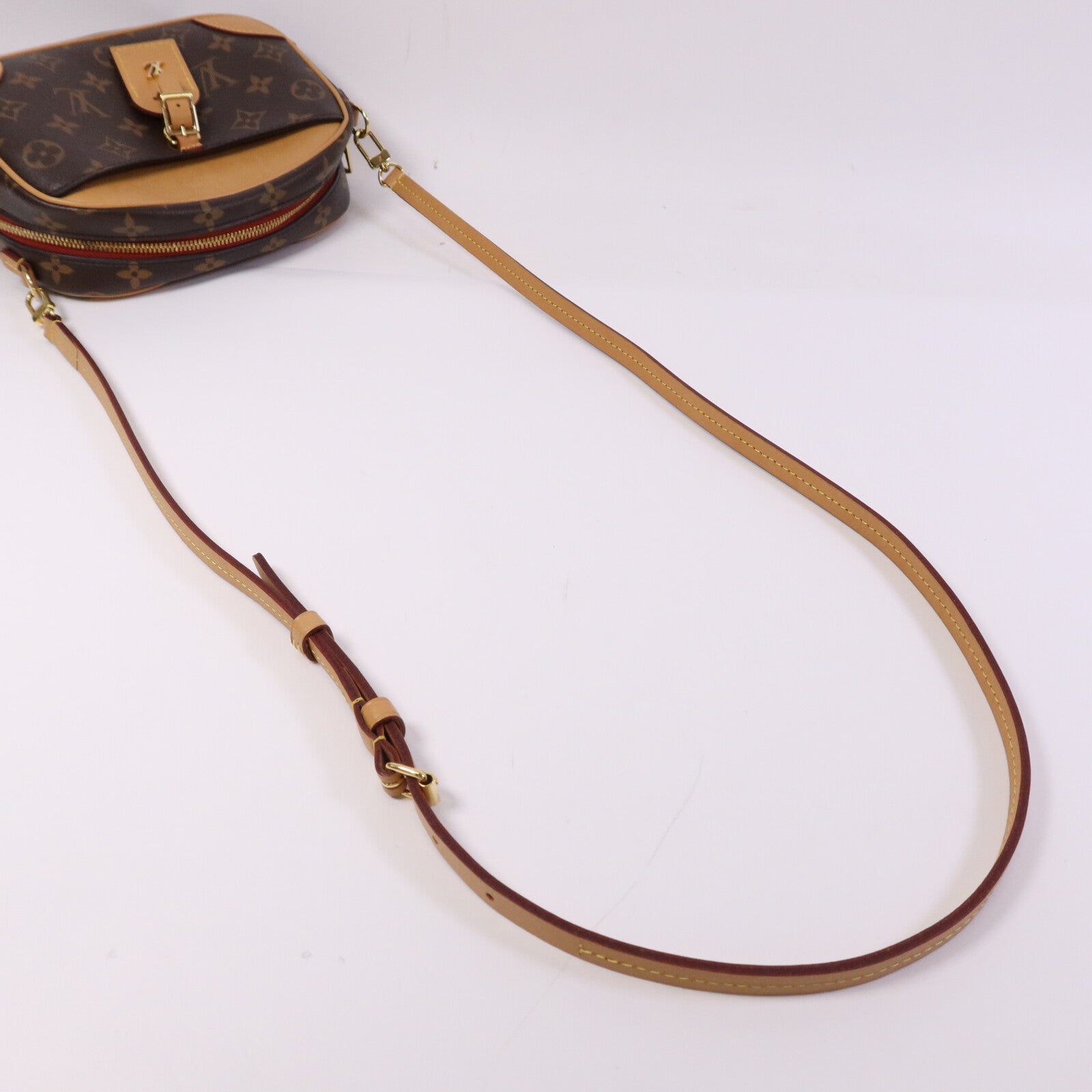 LOUIS VUITTON Monogram Deauville Mini金扣肩背袋
