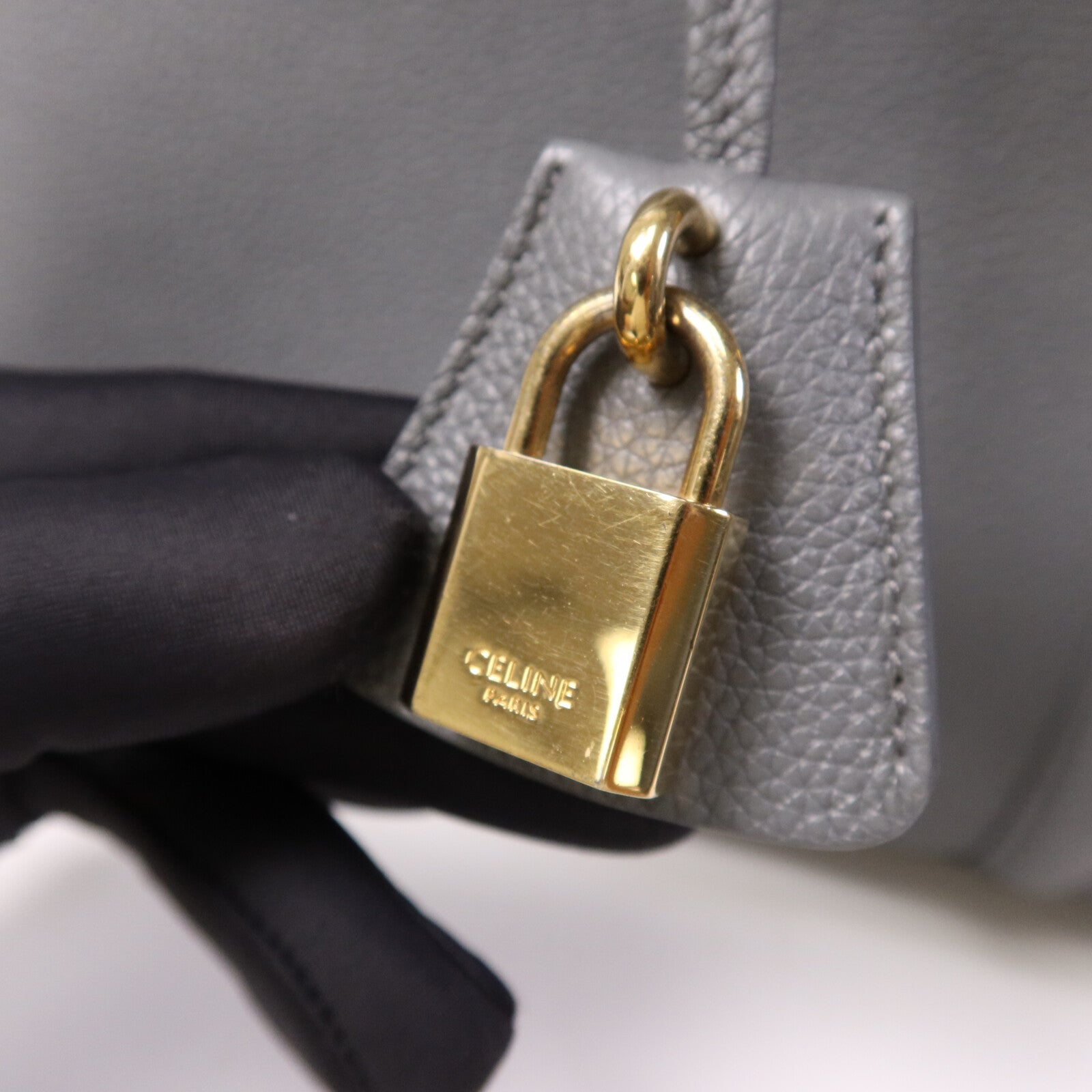CELINE 牛皮皮革Large 16 Bag金扣手挽肩背兩用袋