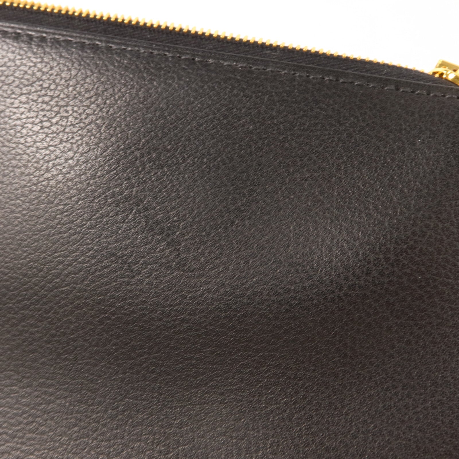HERMES Evergrain皮革Zipengo Chaine d'Ancre To Go Pouch肩背袋Noir