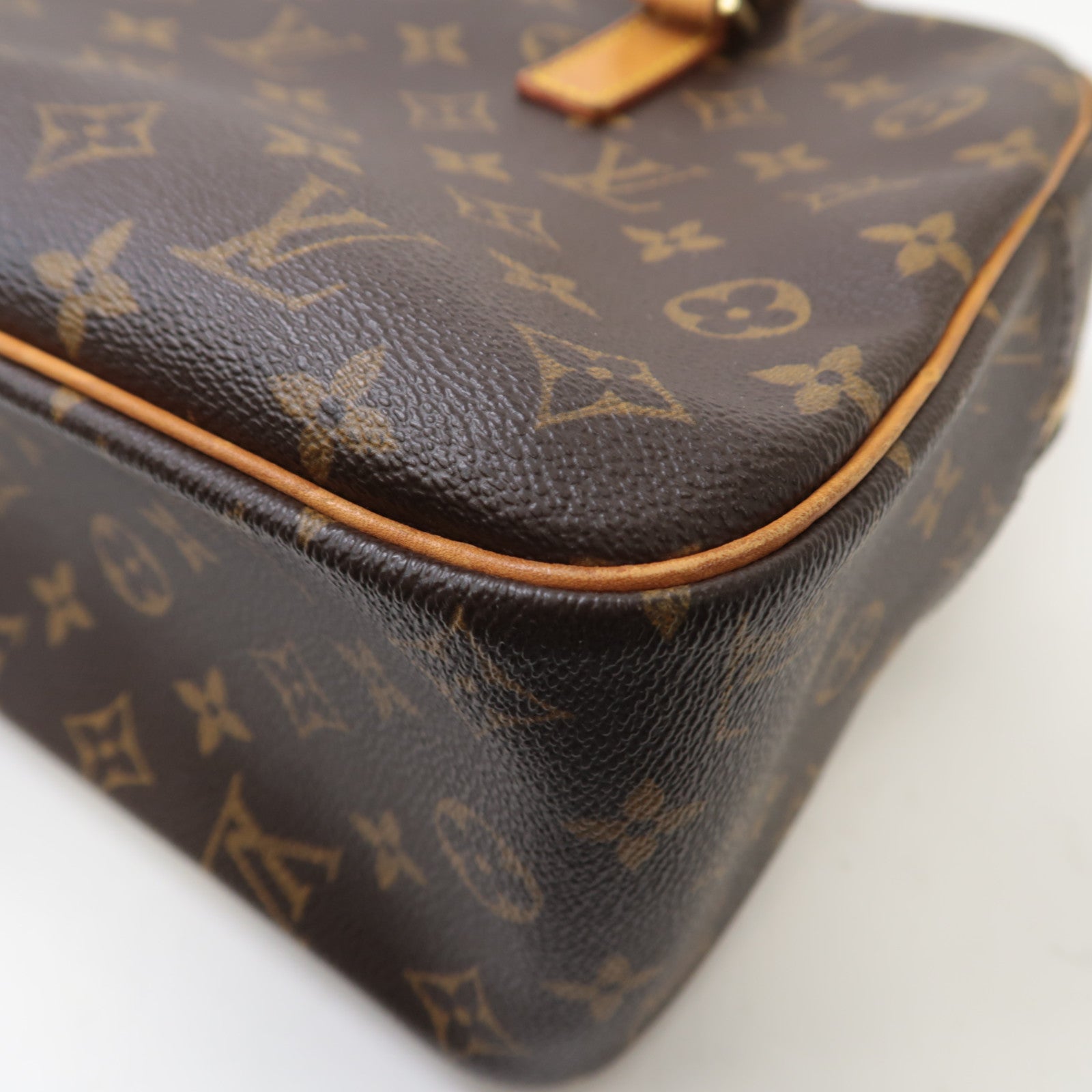 LOUIS VUITTON Monogram Cite GM金扣肩背袋啡色