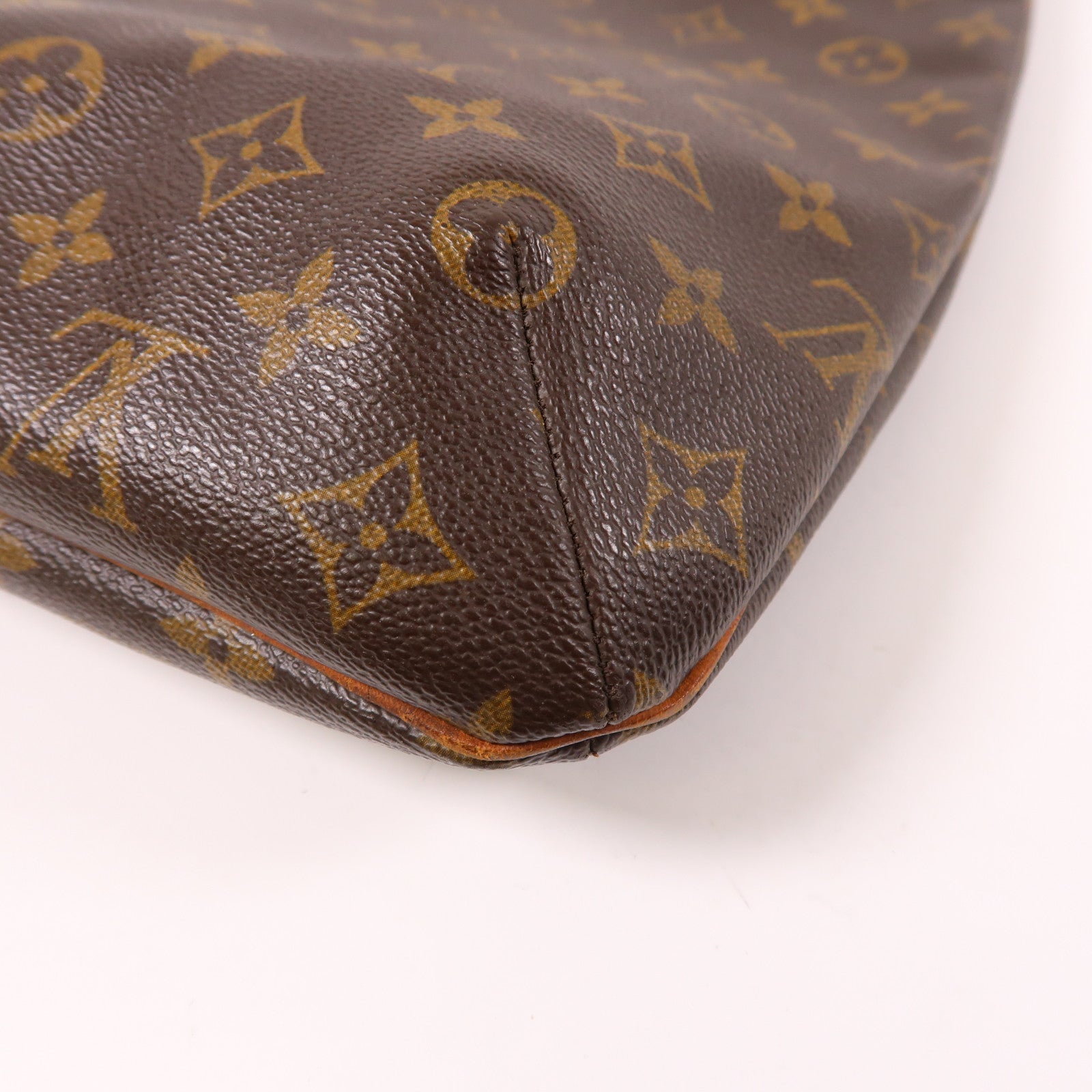 LOUIS VUITTON Monogram Musette金扣肩背袋棕色