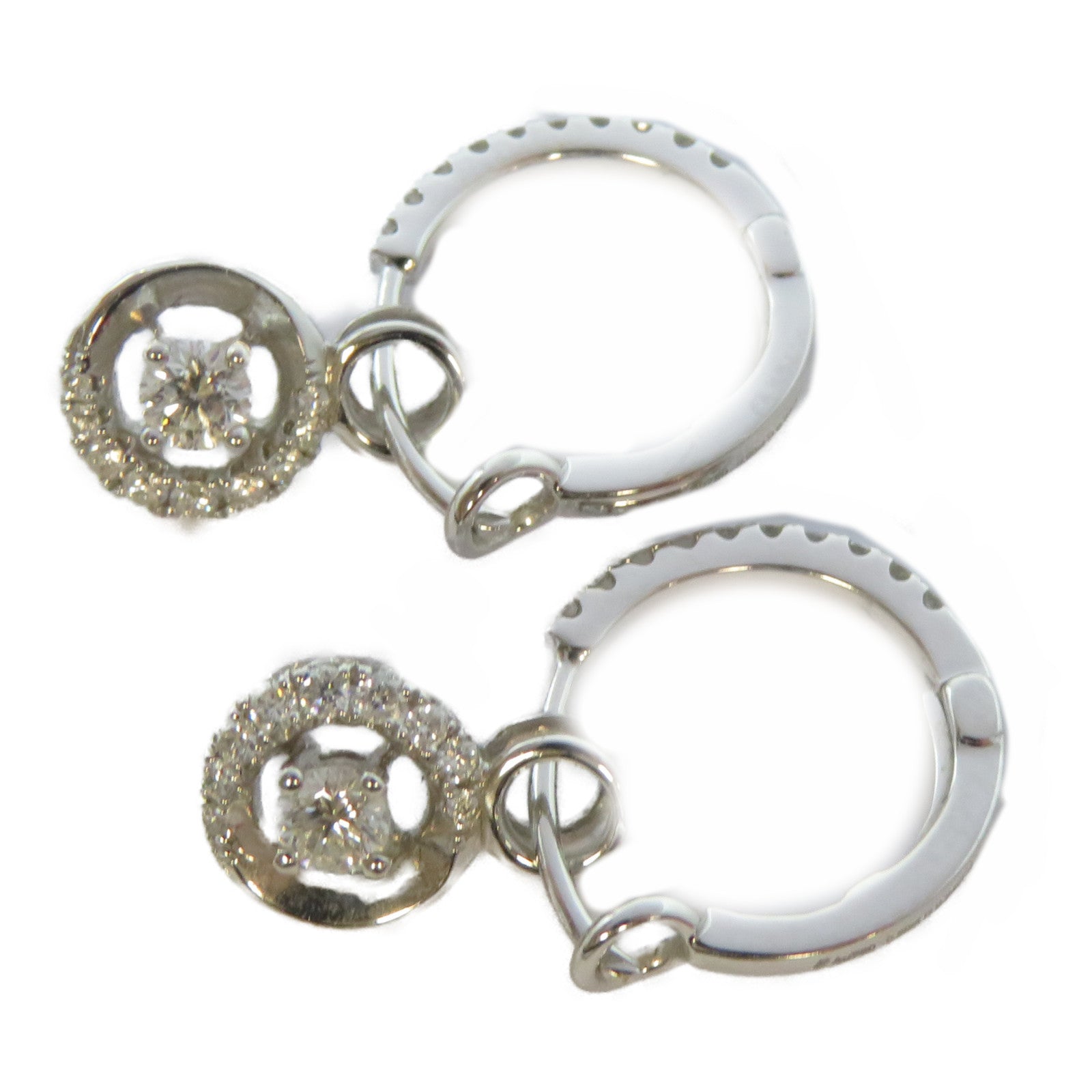 JEWELRY 【激減優惠】18K白金Diamond Ring 0.2ct鑽石/0.24ct鑽石耳環