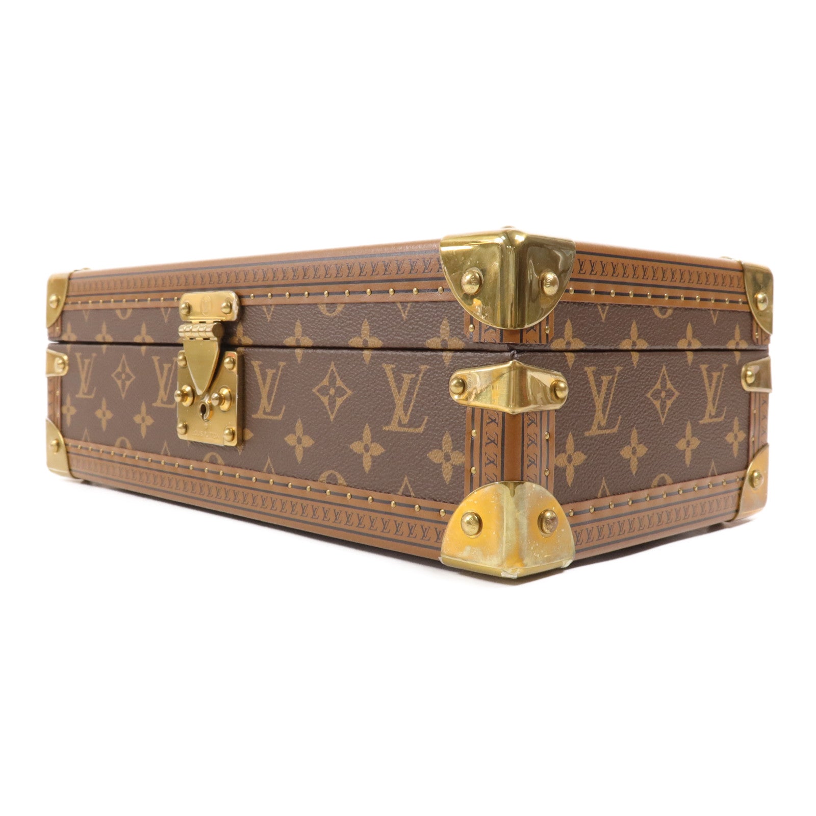 LOUIS VUITTON Monogram Coffret 8 Montres金扣箱子