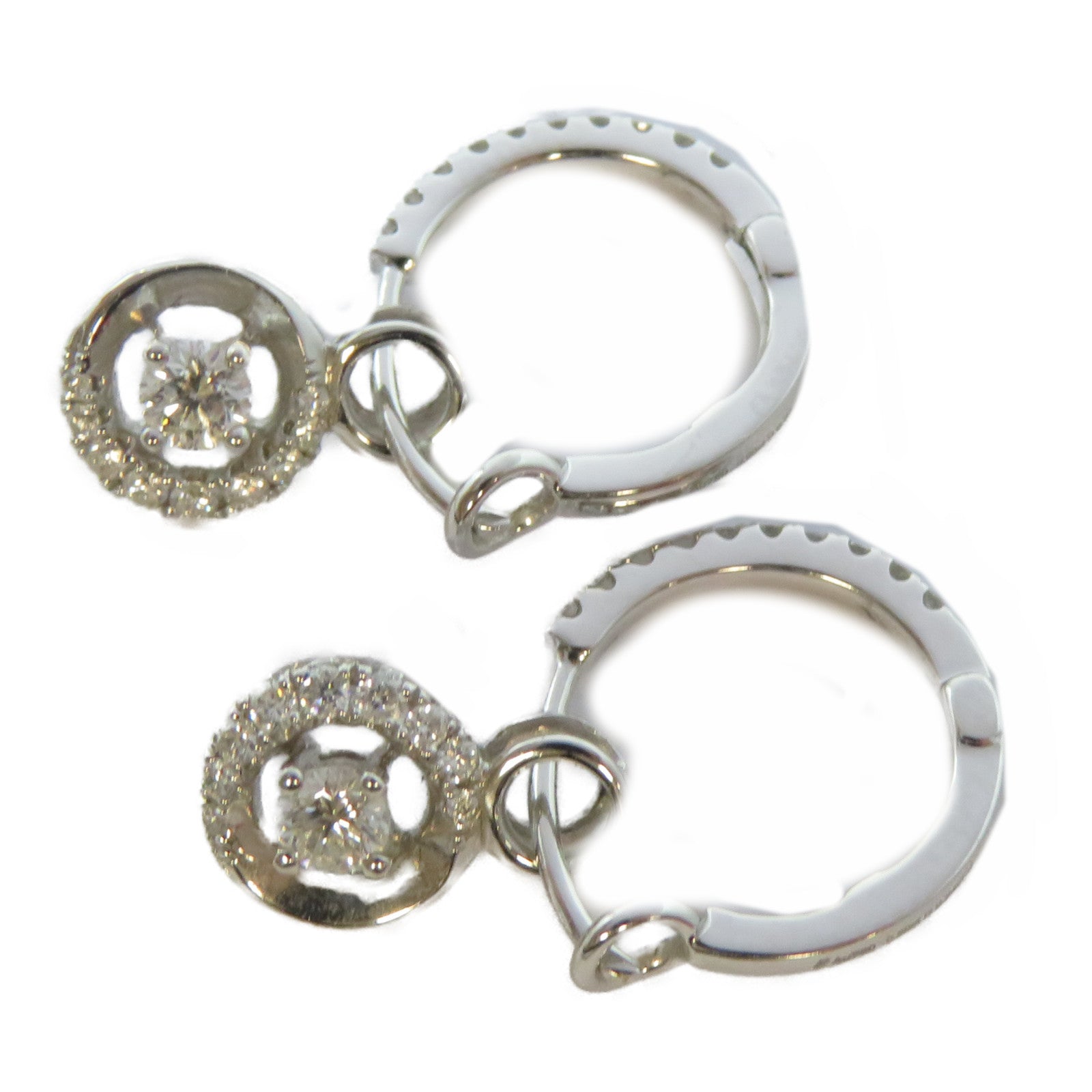 JEWELRY 【激減優惠】18K白金Diamond Ring 0.2ct鑽石/0.24ct鑽石耳環