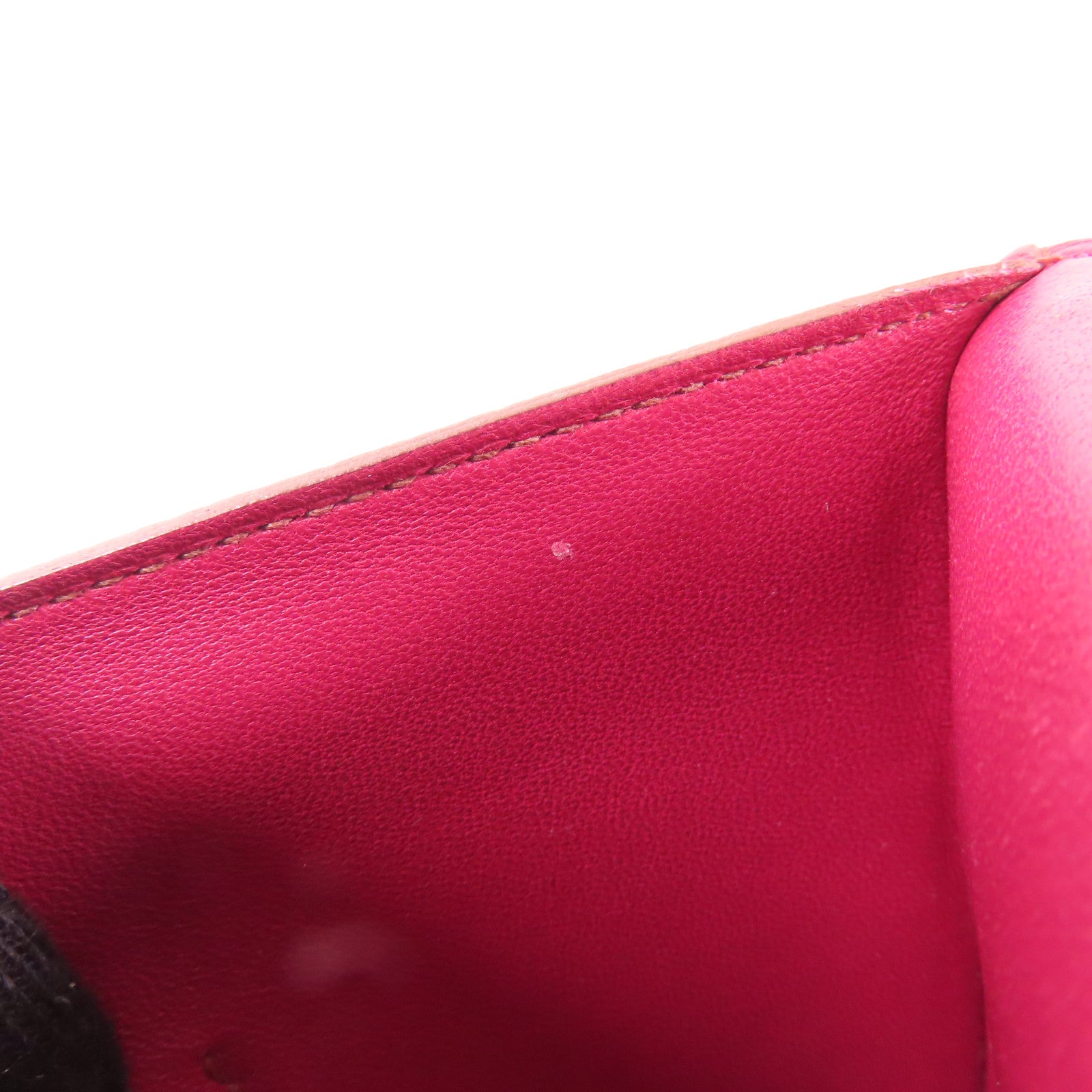 HERMES PHW Dogon GM Long Wallet Clemence Leather B5 Rubis