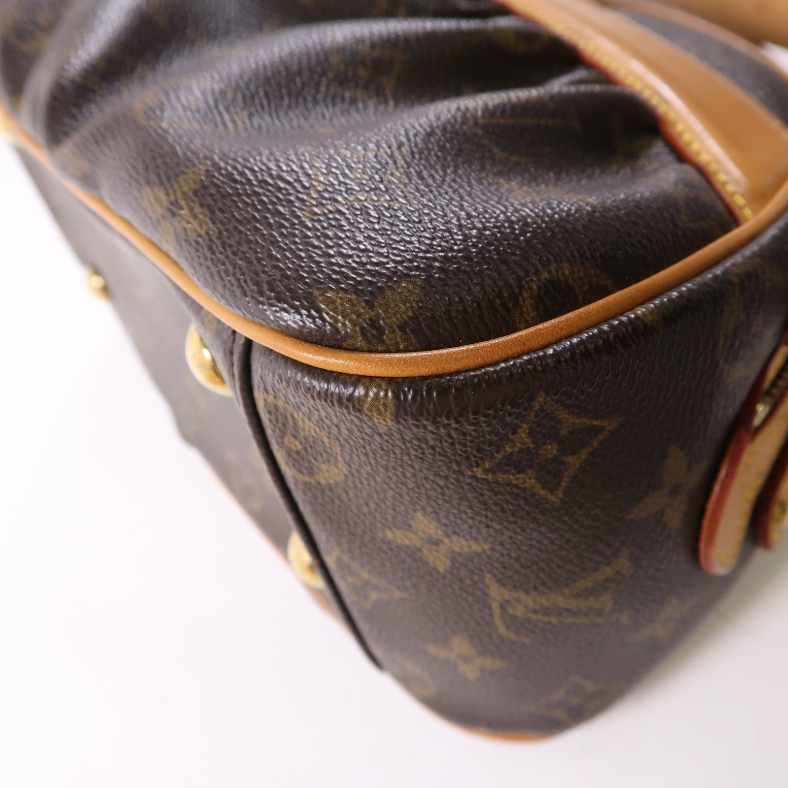 LOUIS VUITTON Monogram Klara金扣肩背袋啡色