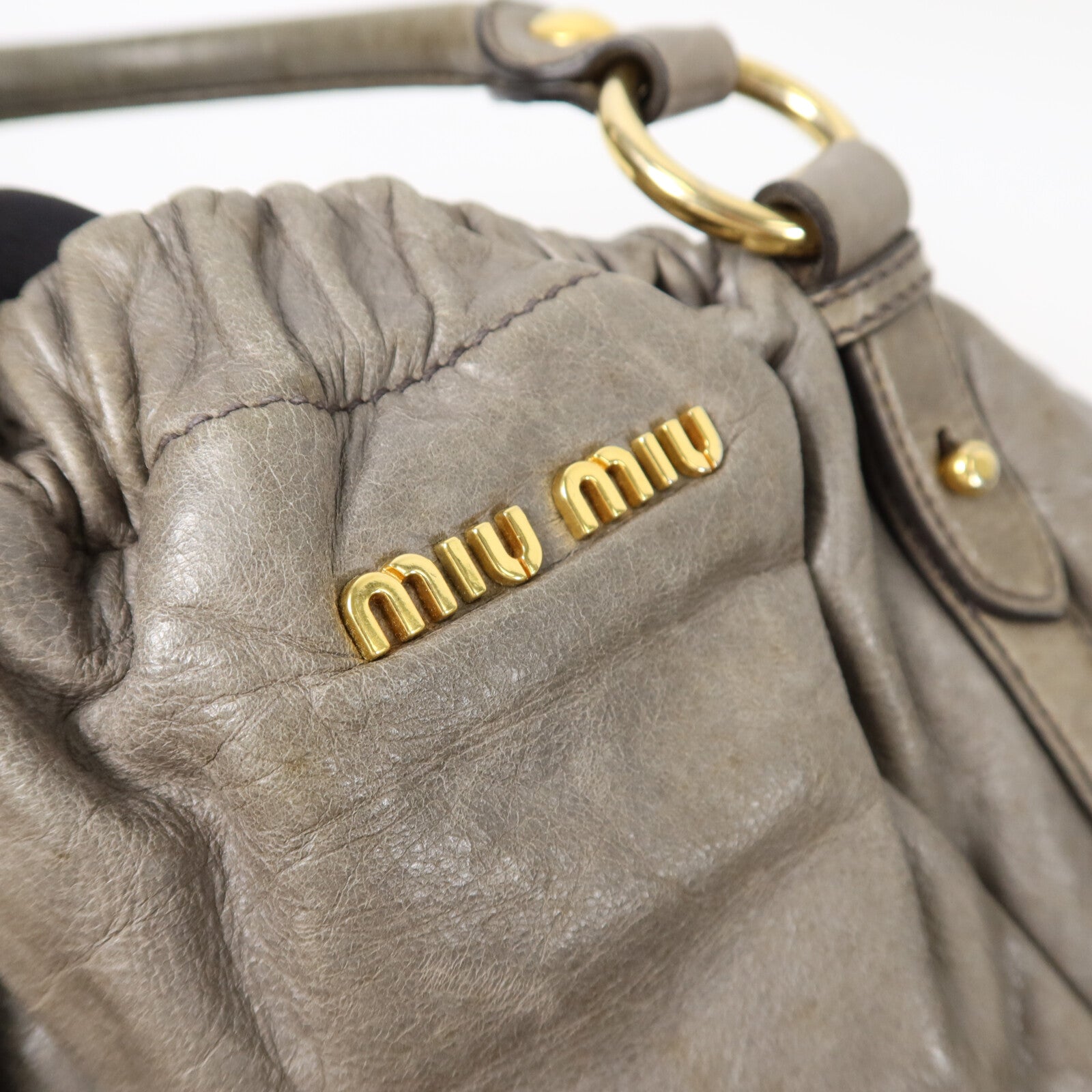 Miu Miu 牛皮皮革2 Way Shoulder手挽肩背兩用袋