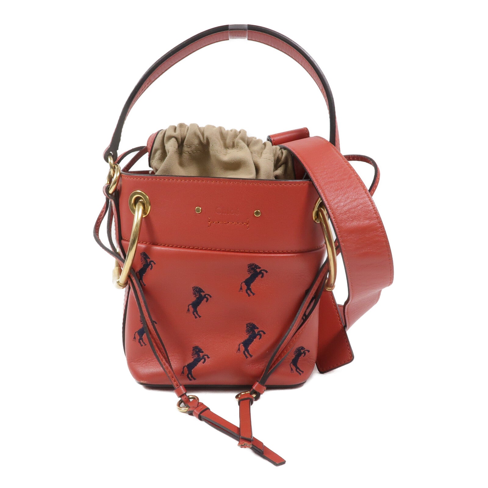 Chloe 牛皮皮革Roy Bucket Bag手挽肩背兩用袋