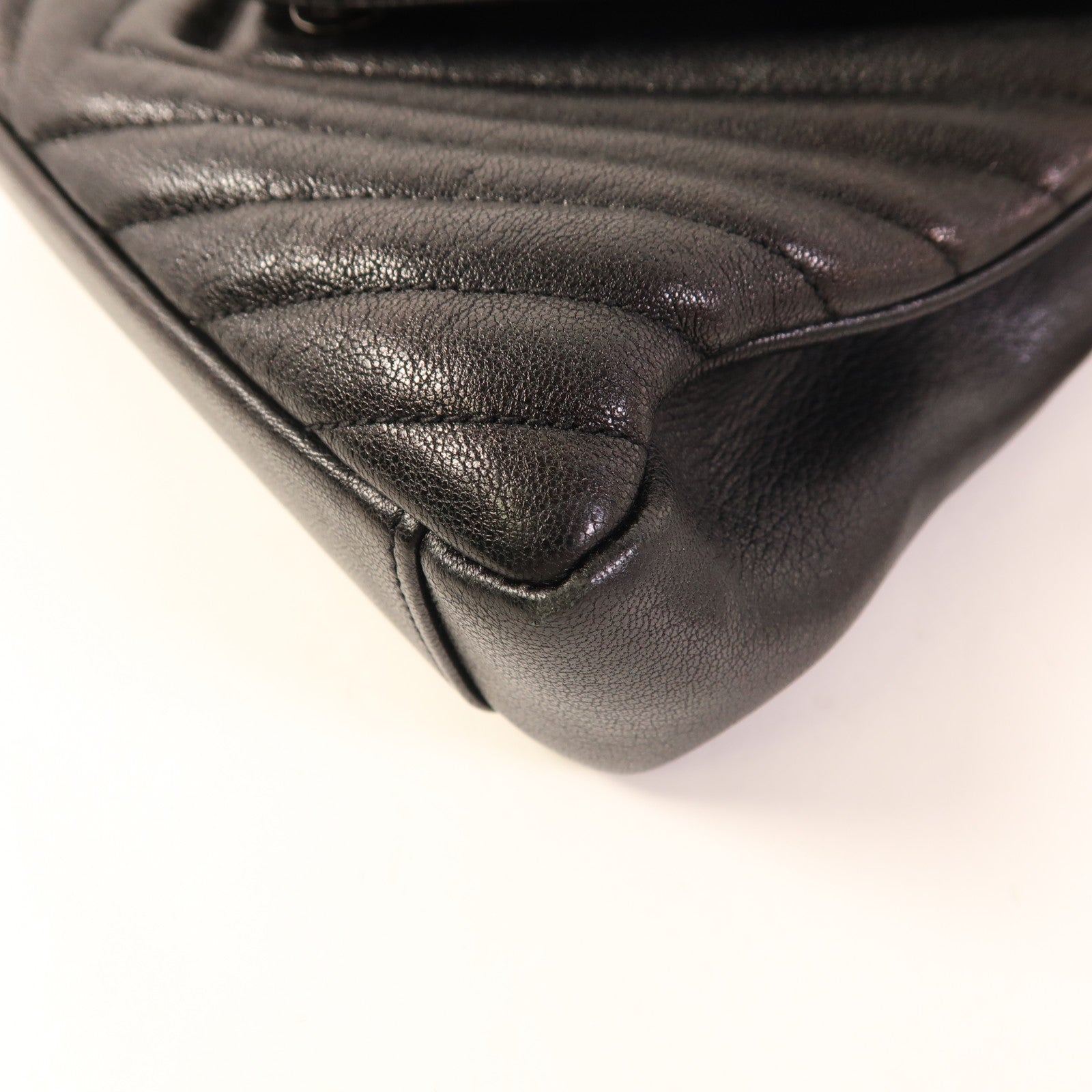 YVES SAINT LAURENT 皮革College Medium銀扣手挽肩背兩用袋