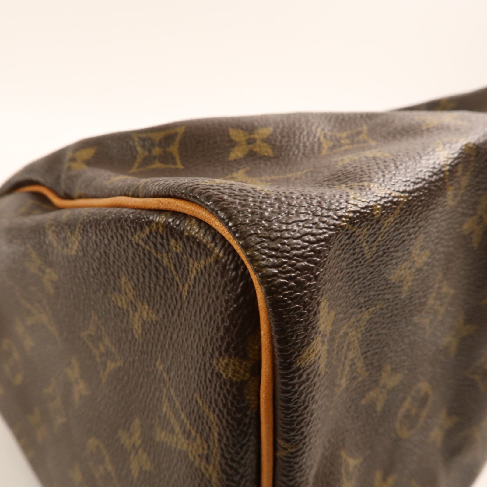 LOUIS VUITTON Monogram Speedy 30金扣手挽袋棕色