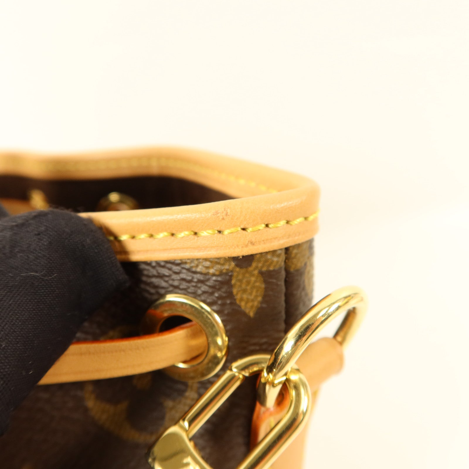 LOUIS VUITTON Monogram Nano Noe金扣手挽肩背兩用袋