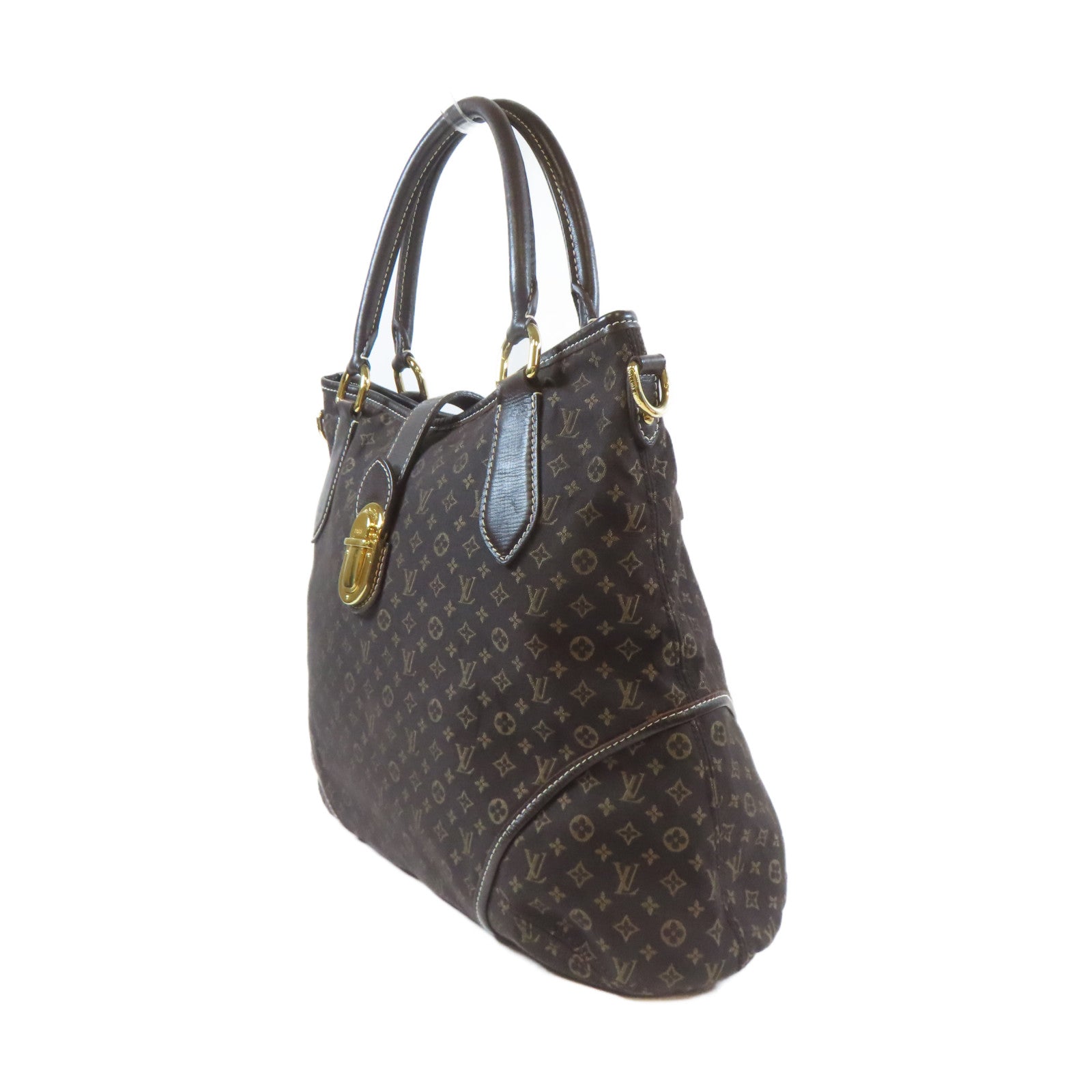LOUIS VUITTON Monogram Mini Elegie金扣手挽肩背兩用袋黑色
