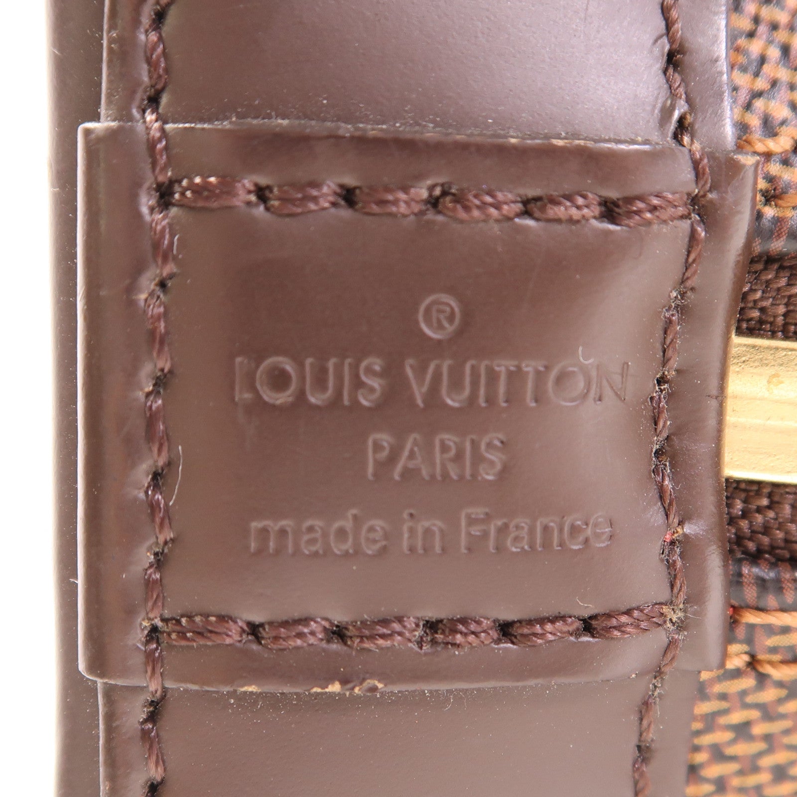 LOUIS VUITTON Damier Alma BB金扣手挽肩背兩用袋