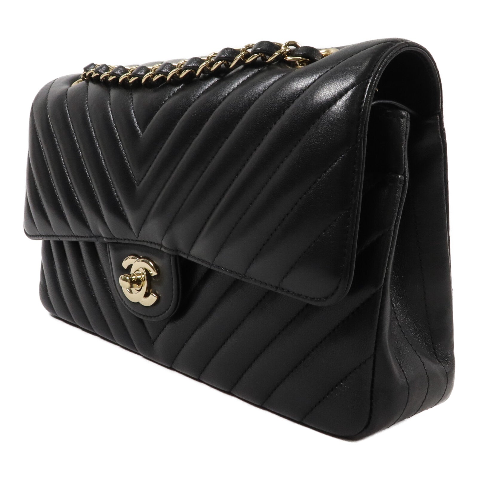 CHANEL 羊皮皮革Classic 25鏈帶肩背袋