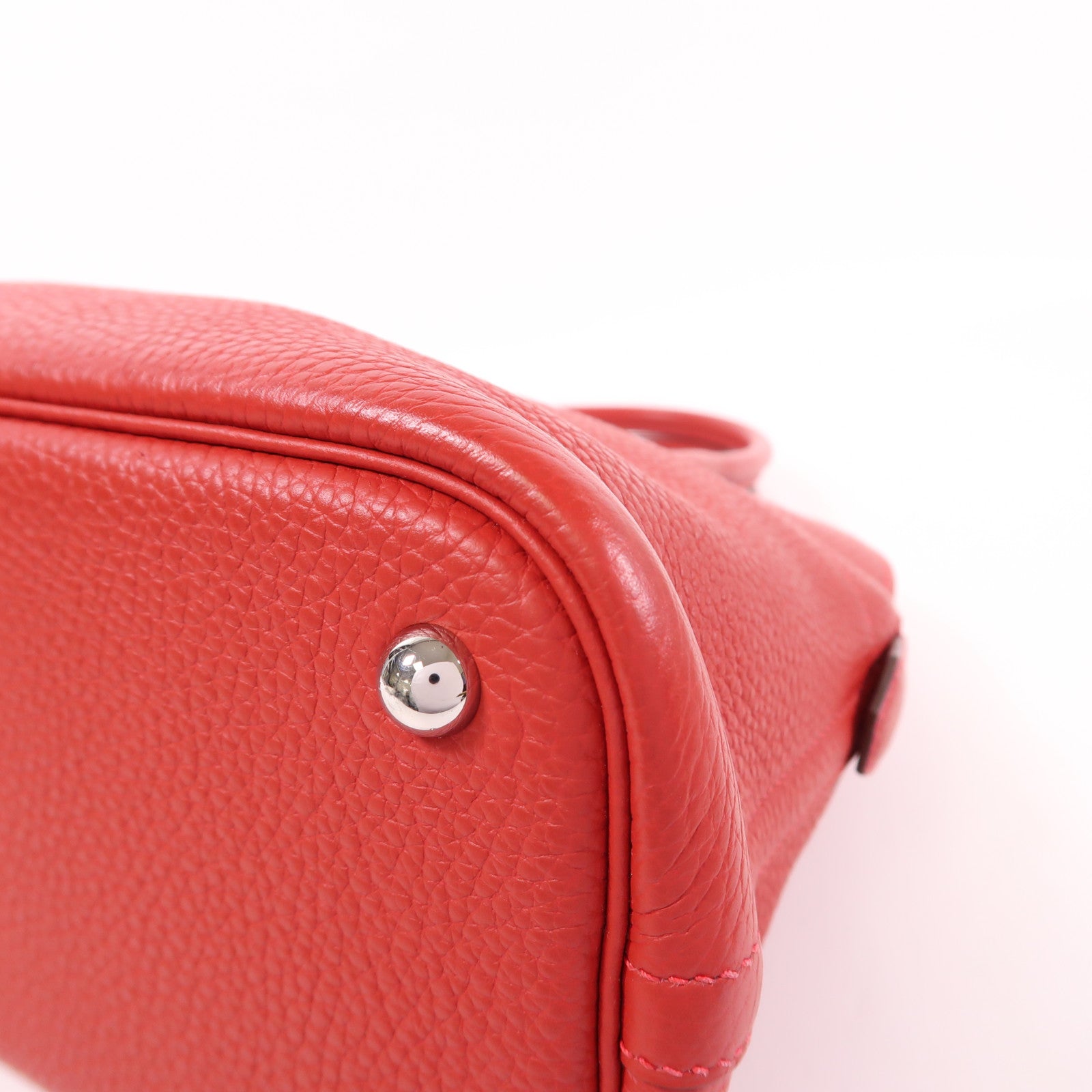 HERMES PHW Bolide 31 2 Way Shoulder Bag Taurillon Clemence Leather Rouge Casaque