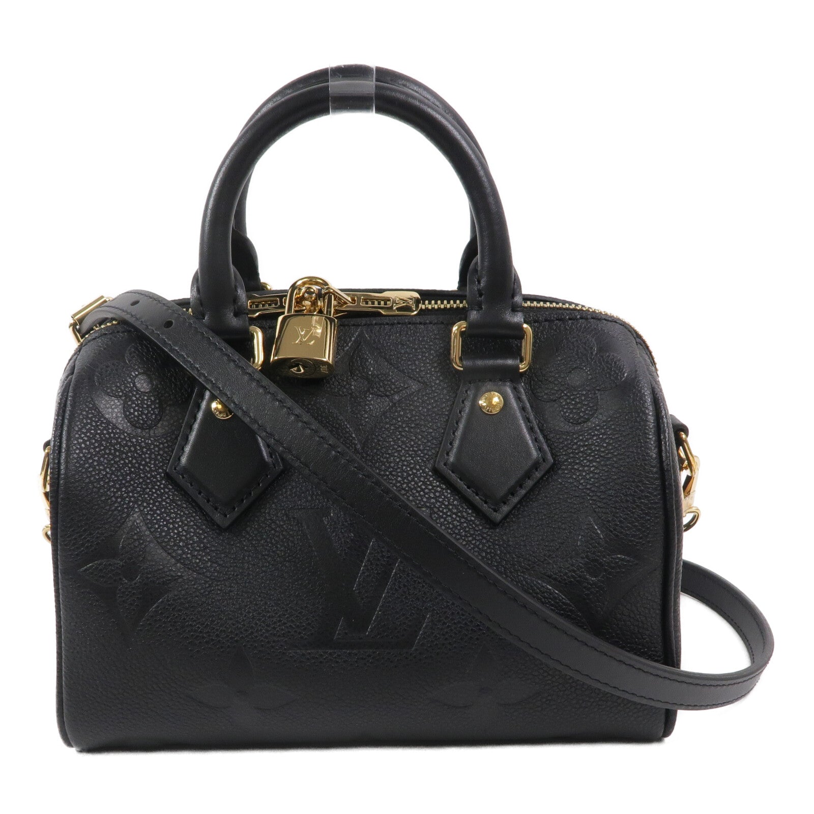 LOUIS VUITTON Monogram Empreinte Speedy Bandouliere 20 手挽肩背兩用袋