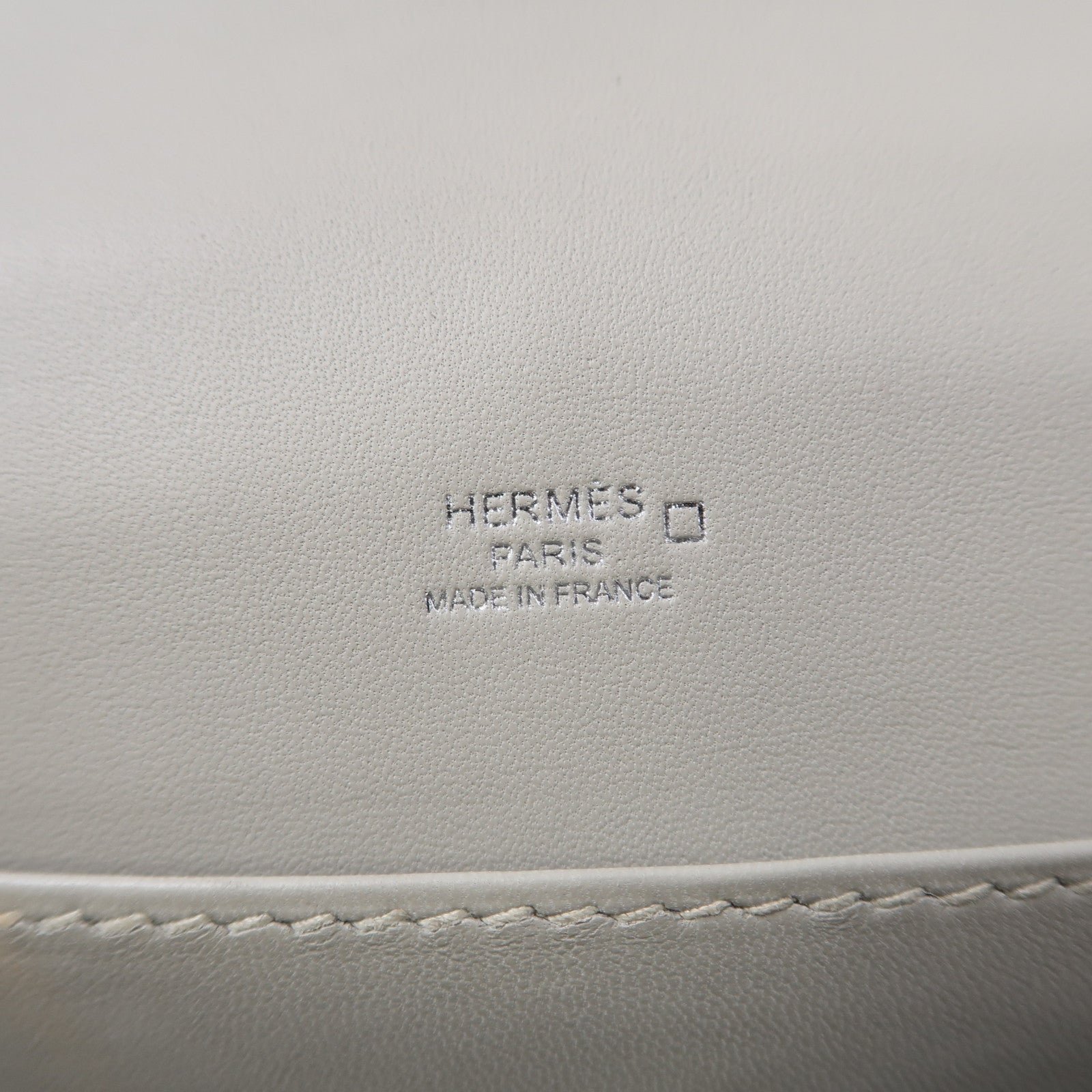 HERMES 鱷魚皮革Roulis 23銀扣肩背袋灰綠色