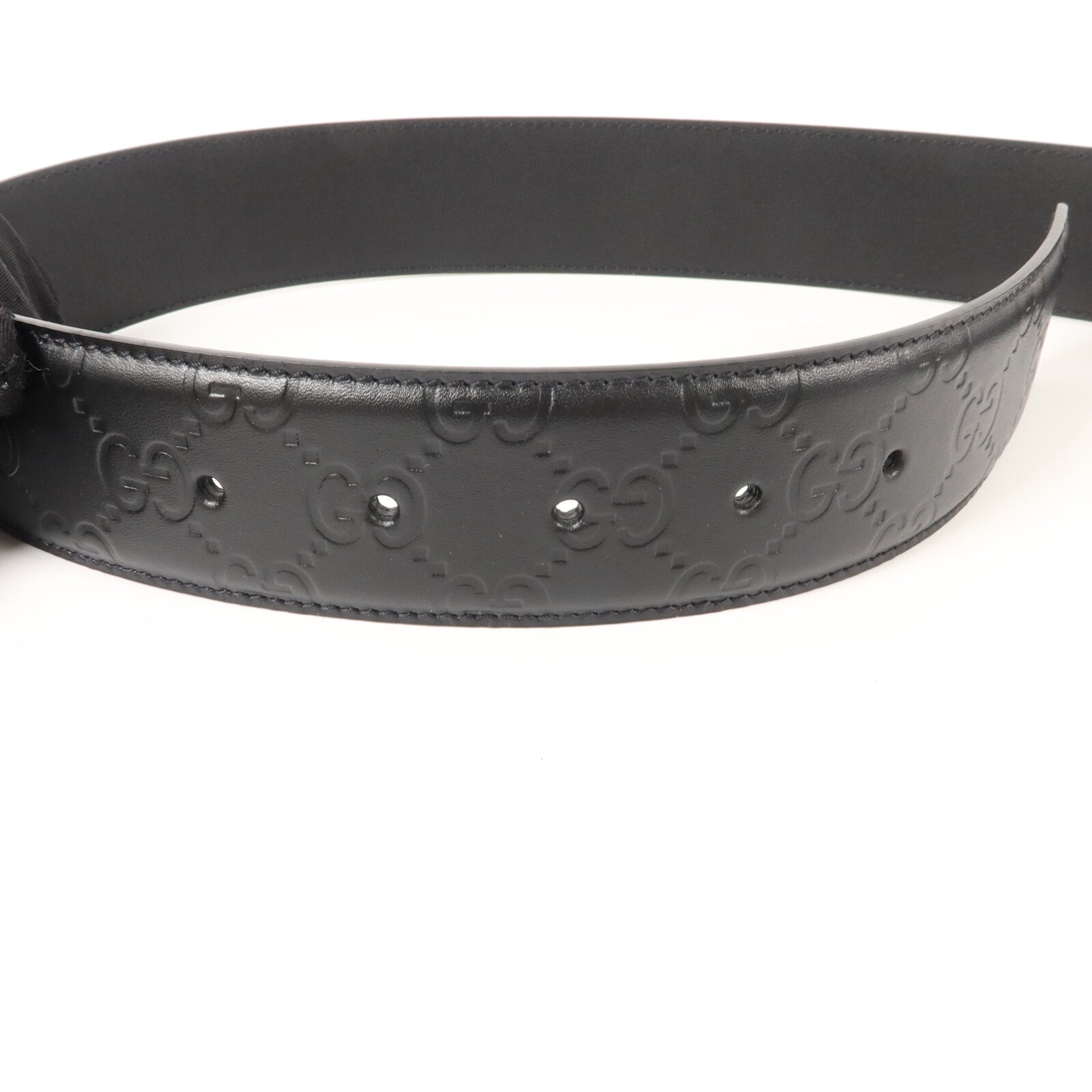 GUCCI 牛皮皮革GG Signature Belt 115cm皮帶