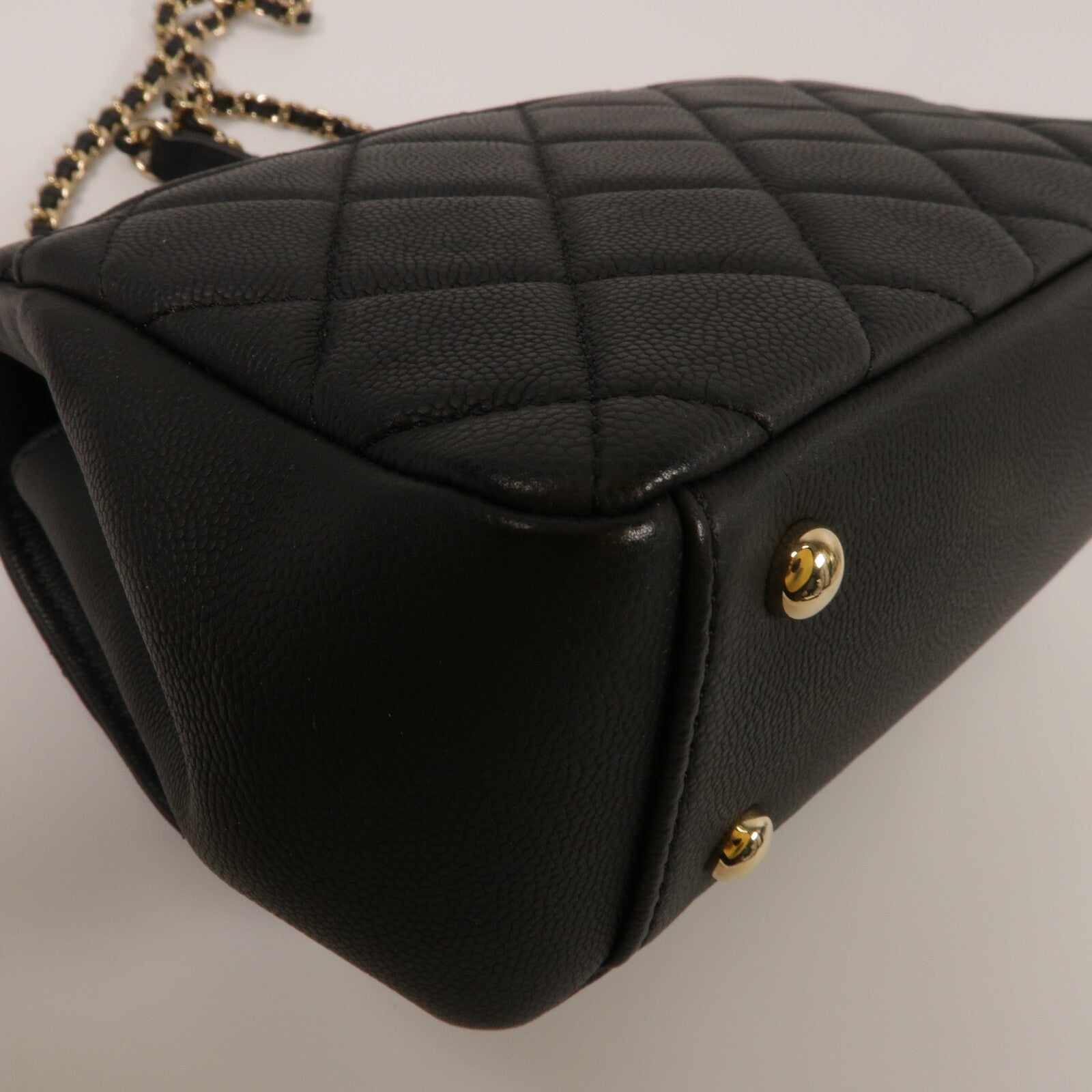 CHANEL 牛皮皮革Business Affinity鏈帶手挽肩背兩用袋